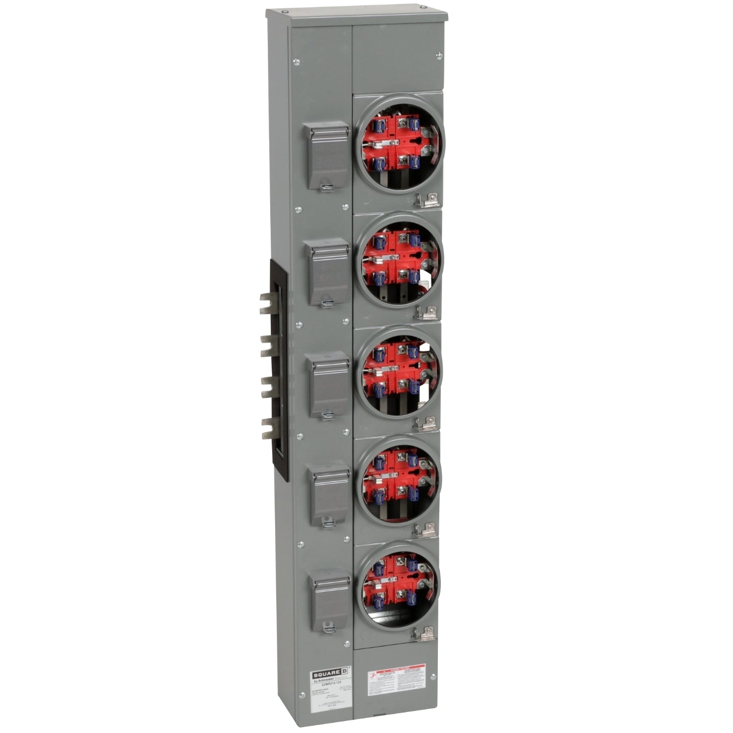 EZMR315125 Branch Unit, EZ Meter Pak, 125 Amp, 5 Socket, 208Y/120V, No Bypass, Ringless, Aluminum Busbar