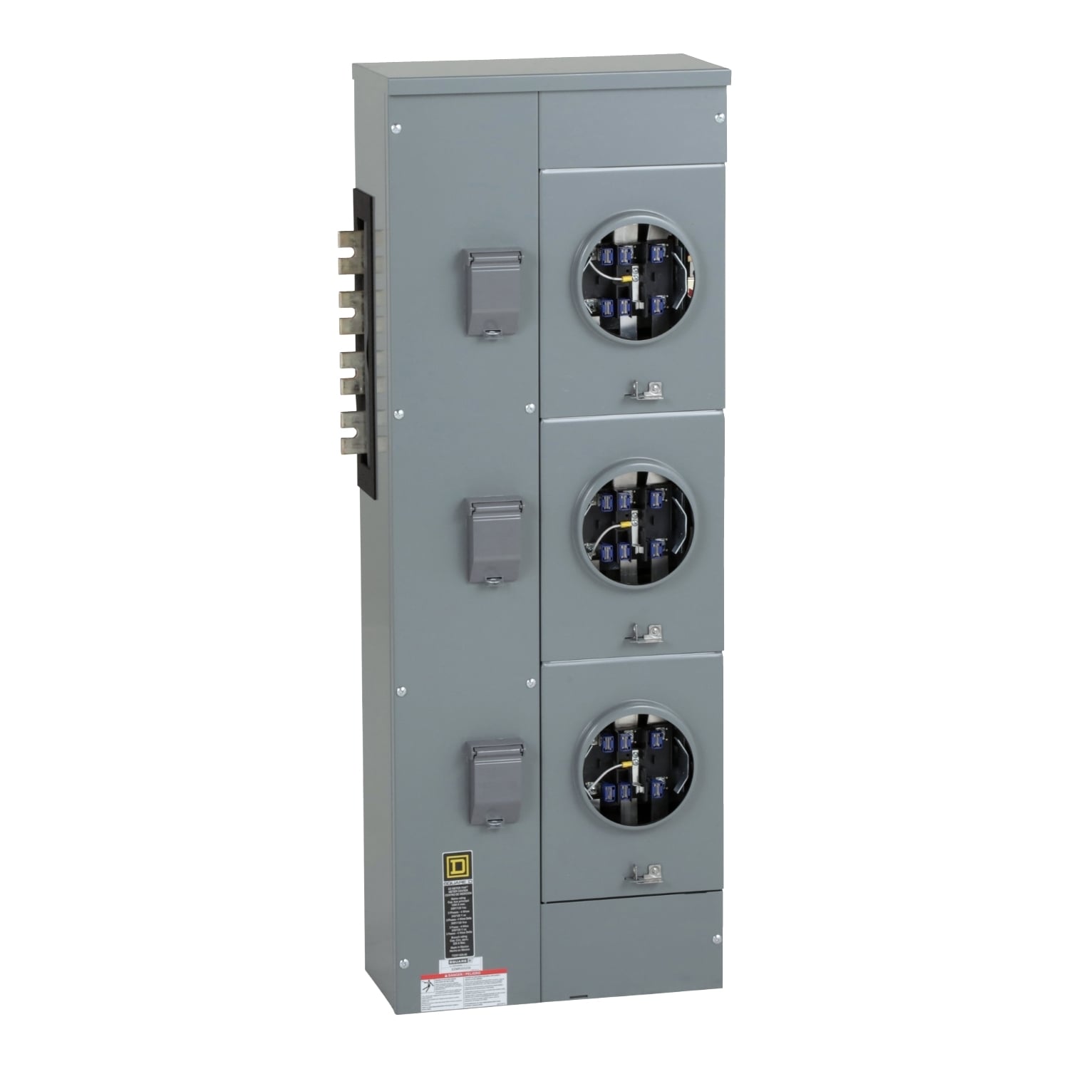 EZMR333225 Branch Unit, EZ Meter Pak, 225 Amp, 3 Socket, 208Y/120V, No Bypass, Ringless, Aluminum and Copper Busbar
