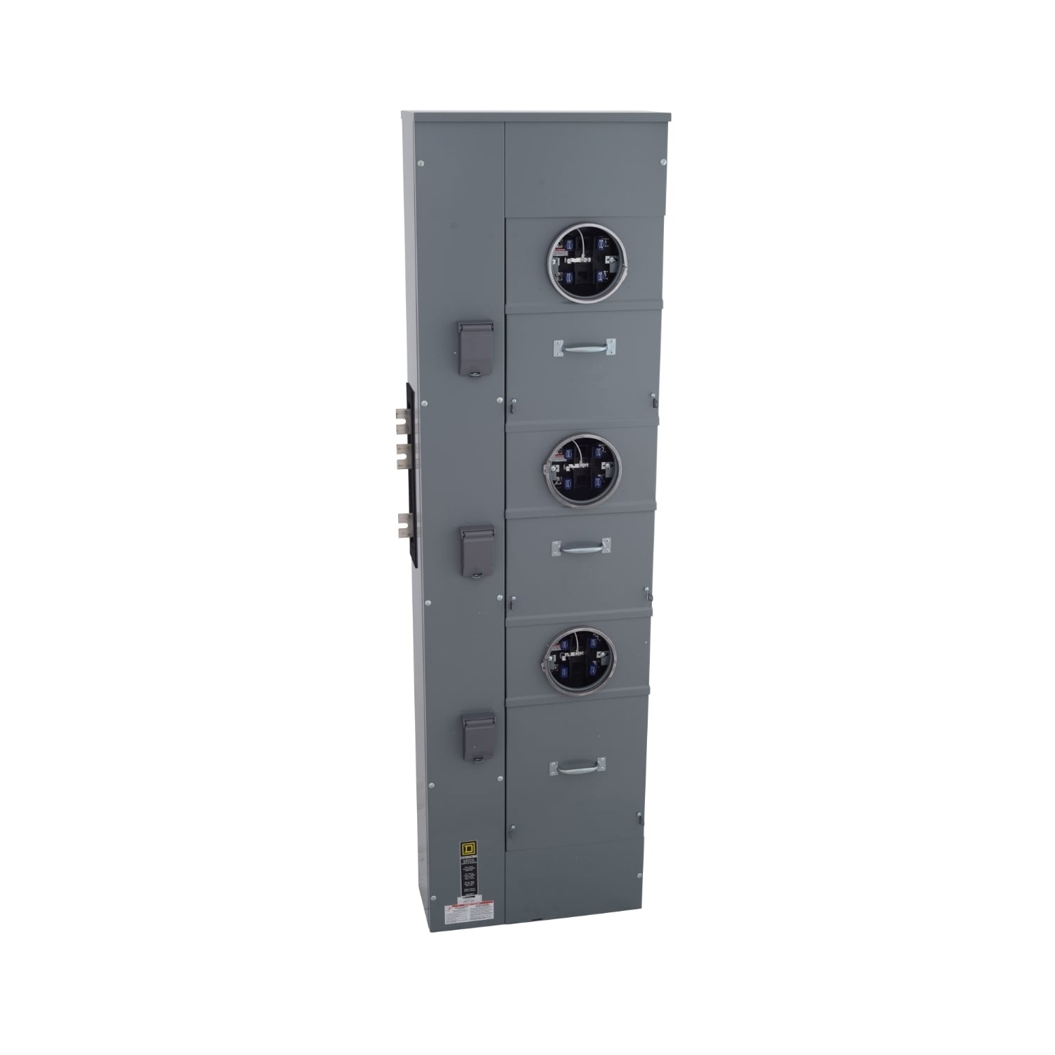 EZMT113225 Branch Unit, EZ Meter Pak, 225 Amp, 3 Socket, 120/240V, Test Block Bypass, Ringed, Aluminum and Copper Busbar