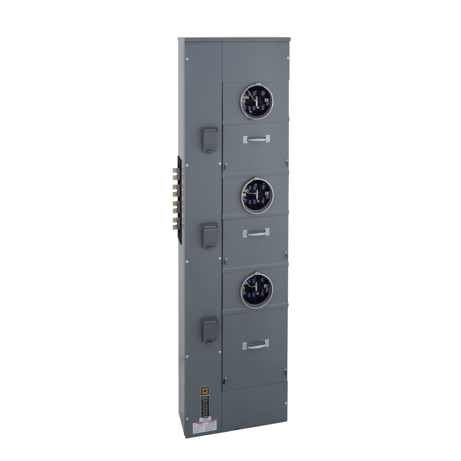 EZMT333225 Branch Unit, EZ Meter Pak, 225 Amp, 3 Socket, 208Y/120V, Test Block Bypass, Ringed, Aluminum and Copper Busbar