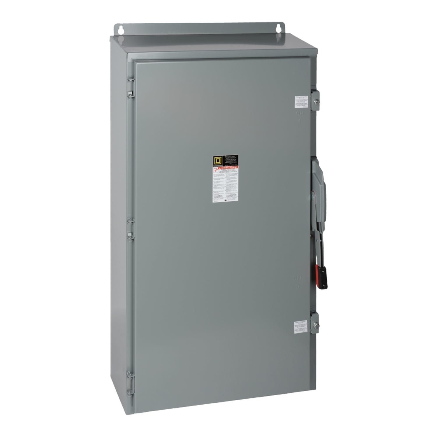 Safety switch, heavy duty, fusible, 400A, 2 pole, 50hp, 240VAC/250VDC, NEMA 12