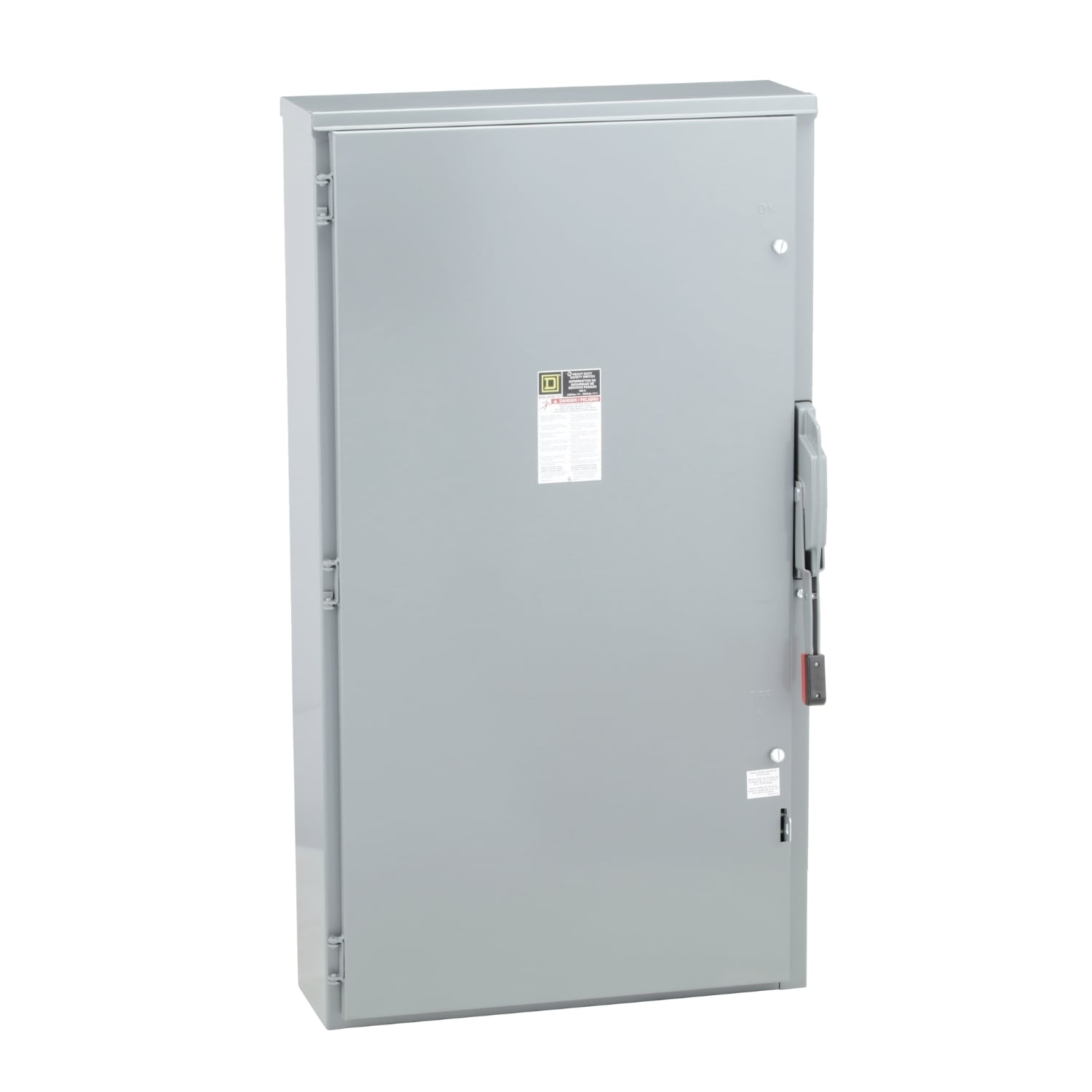 Safety switch, heavy duty, fusible, 400A, 3 wire, 2 pole, 1 neutral, 125hp, 240VAC/250VDC, NEMA 3R