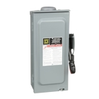 Safety switch, heavy duty, fusible, 30A, 4 wire, 3 pole, 1 neutral, 7.5HP, 240VAC, 250VDC, 3R, bolt on hub provision