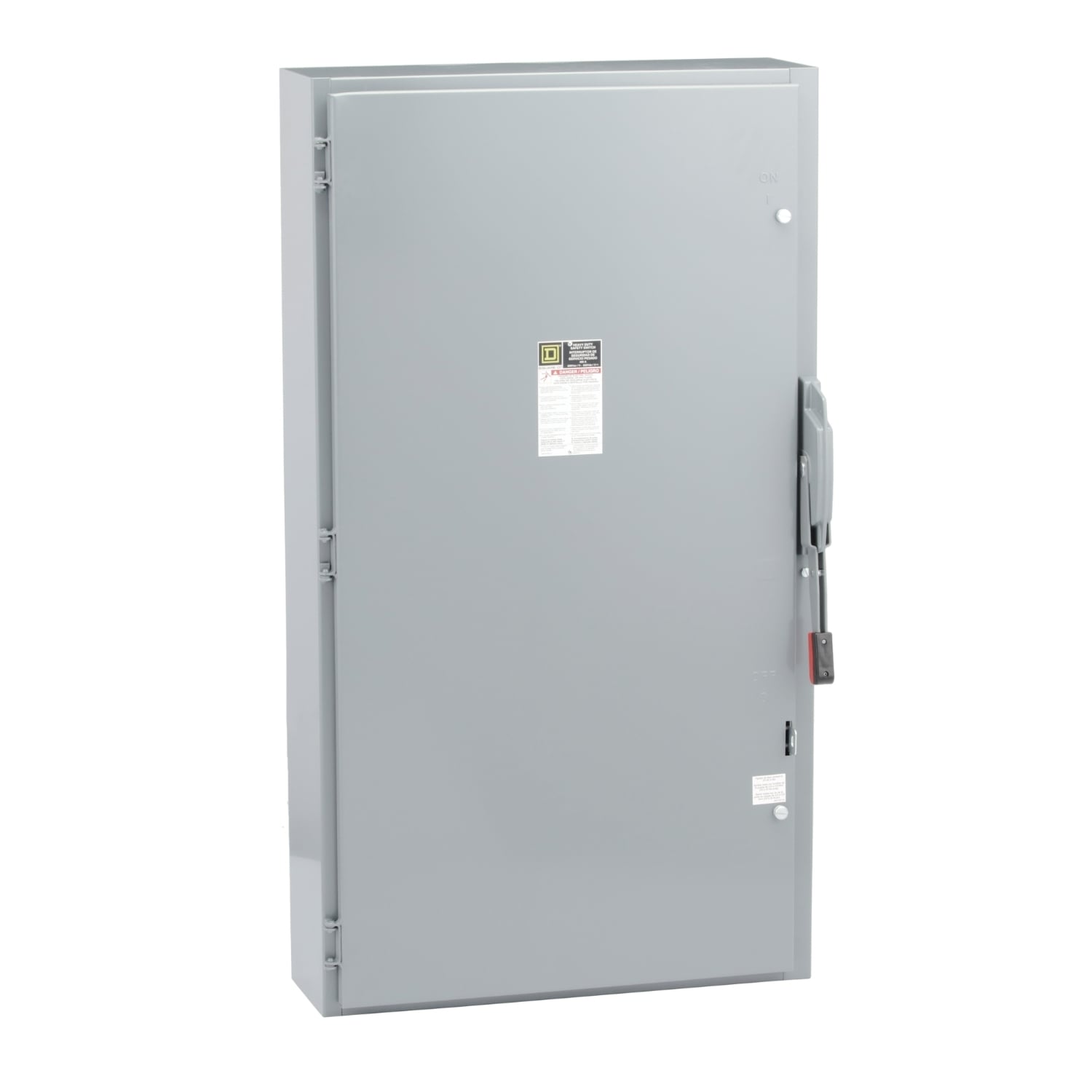 Safety switch, heavy duty, fusible, 400A, 3 wire, 3 pole, 125hp, 240VAC/250VDC, NEMA 1