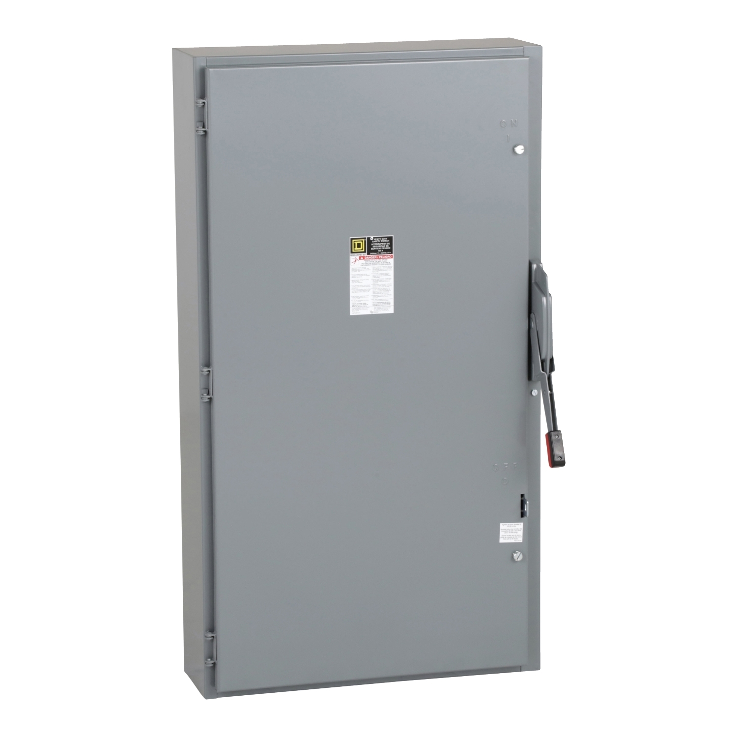 Safety switch, heavy duty, fusible, 600A, 4 wire, 3 pole, 1 neutral, 200hp, 240VAC/250VDC, NEMA 1