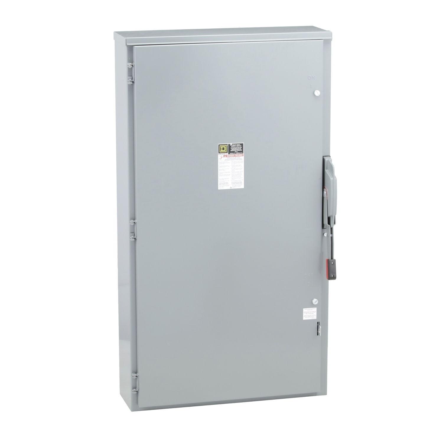 Safety switch, heavy duty, fusible, 600A, 3 pole, 200hp, 240VAC/250VDC, NEMA 3R