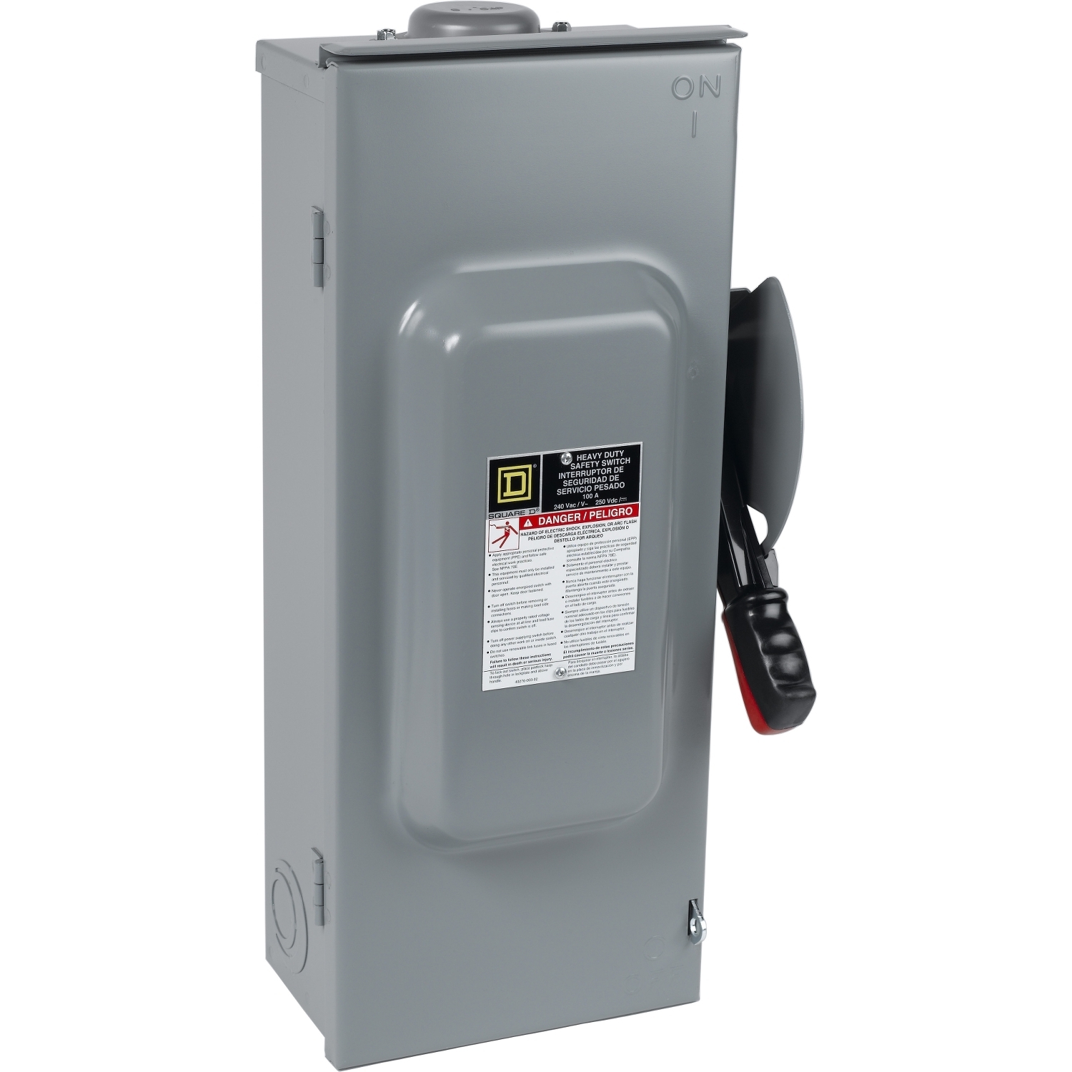 Safety switch, heavy duty, fusible, 800A, 3 wire, 3 pole, 250hp, 240VAC/250VDC, NEMA 3R