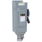Safety switch, heavy duty, fusible, 100A, 600VAC/VDC, 3 poles, 75hp, NEMA 1, crouse hinds arktite