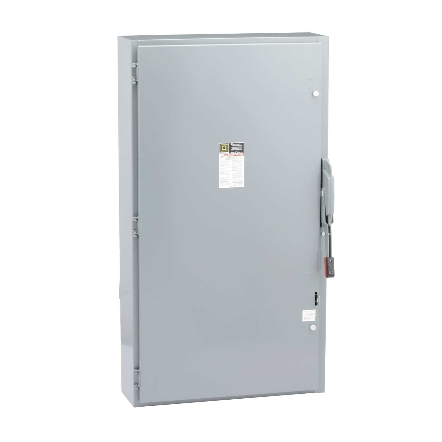 Safety switch, heavy duty, fusible, 400A, 4 wire, 3 pole, 1 neutral, 250hp, 600VAC/DC, NEMA 1