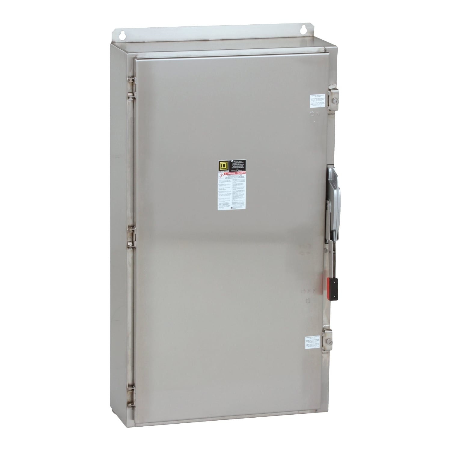 Safety switch, heavy duty, fusible, 400A, 3 pole, 250hp, 600VAC/DC, NEMA 4, 4X, 5, 304 steel, neutral