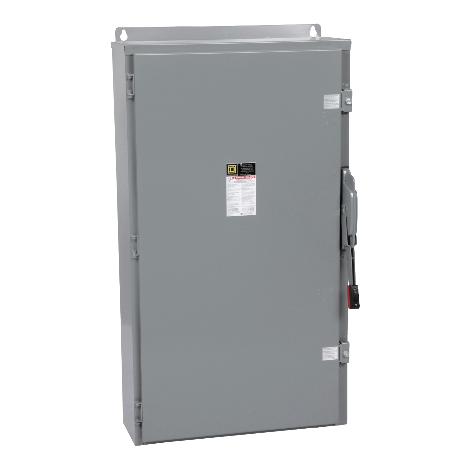Safety switch, heavy duty, fusible, 600A, 3 wire, 3 pole, 500hp, 600VAC/DC, NEMA 12