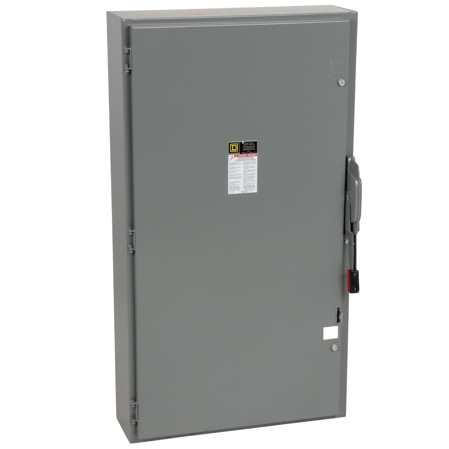 Safety switch, heavy duty, fusible, 600A, 4 wire, 3 pole, 1 neutral, 500hp, 600VAC/DC, NEMA 1