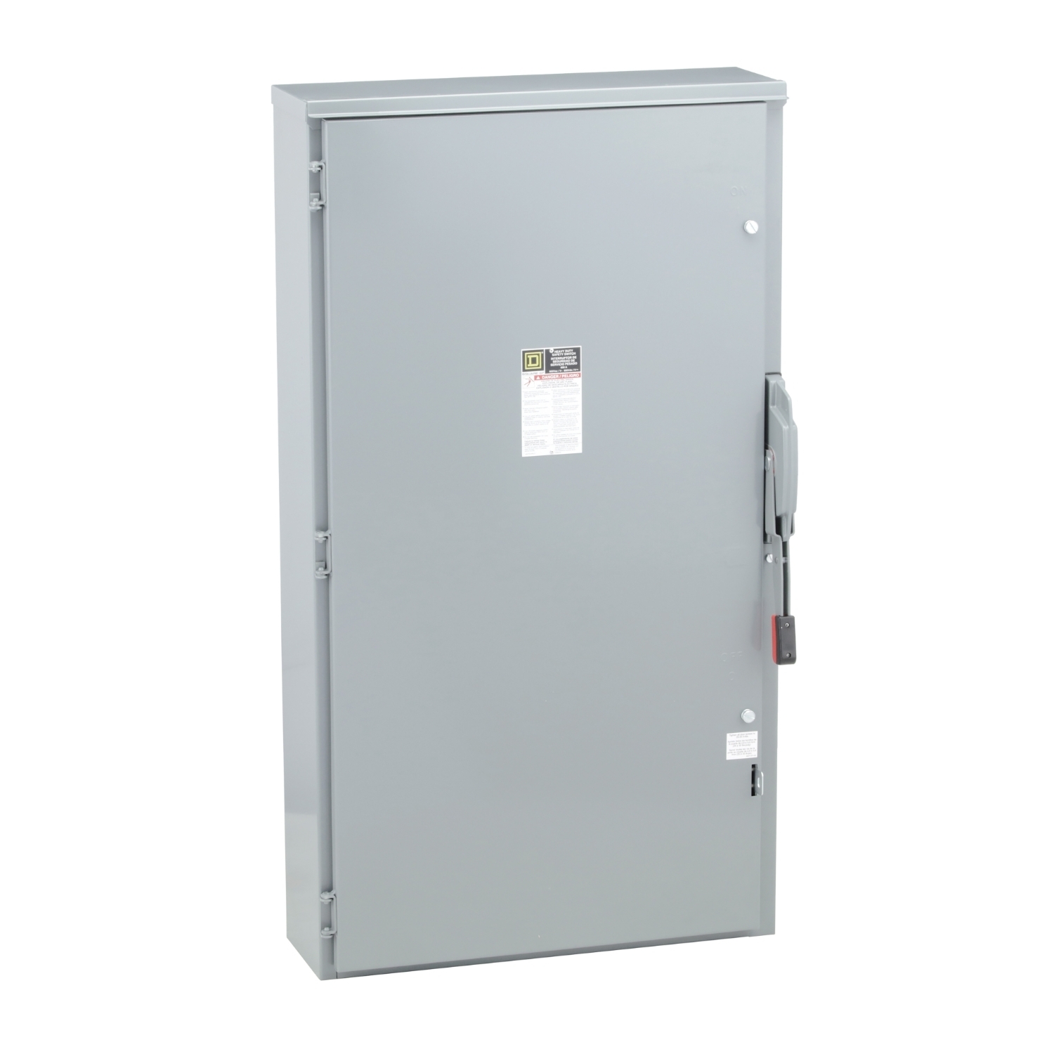 Safety switch, heavy duty, fusible, 600A, 4 wire, 3 pole, 1 neutral, 500HP, 600V AC/DC, NEMA 3R