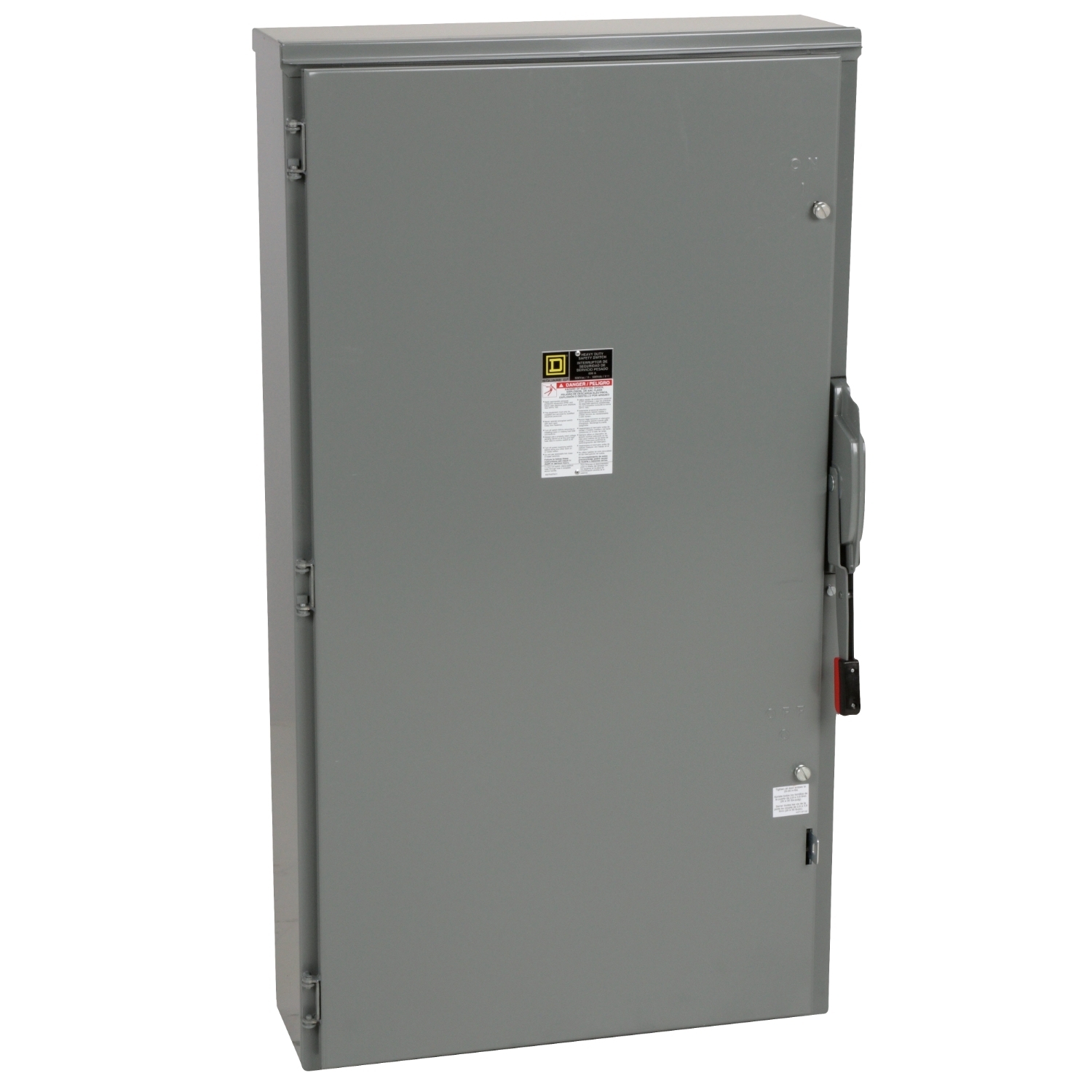 Safety switch, heavy duty, fusible, 600A, 3 wire, 3 pole, 500hp, 600VAC/DC, NEMA 3R