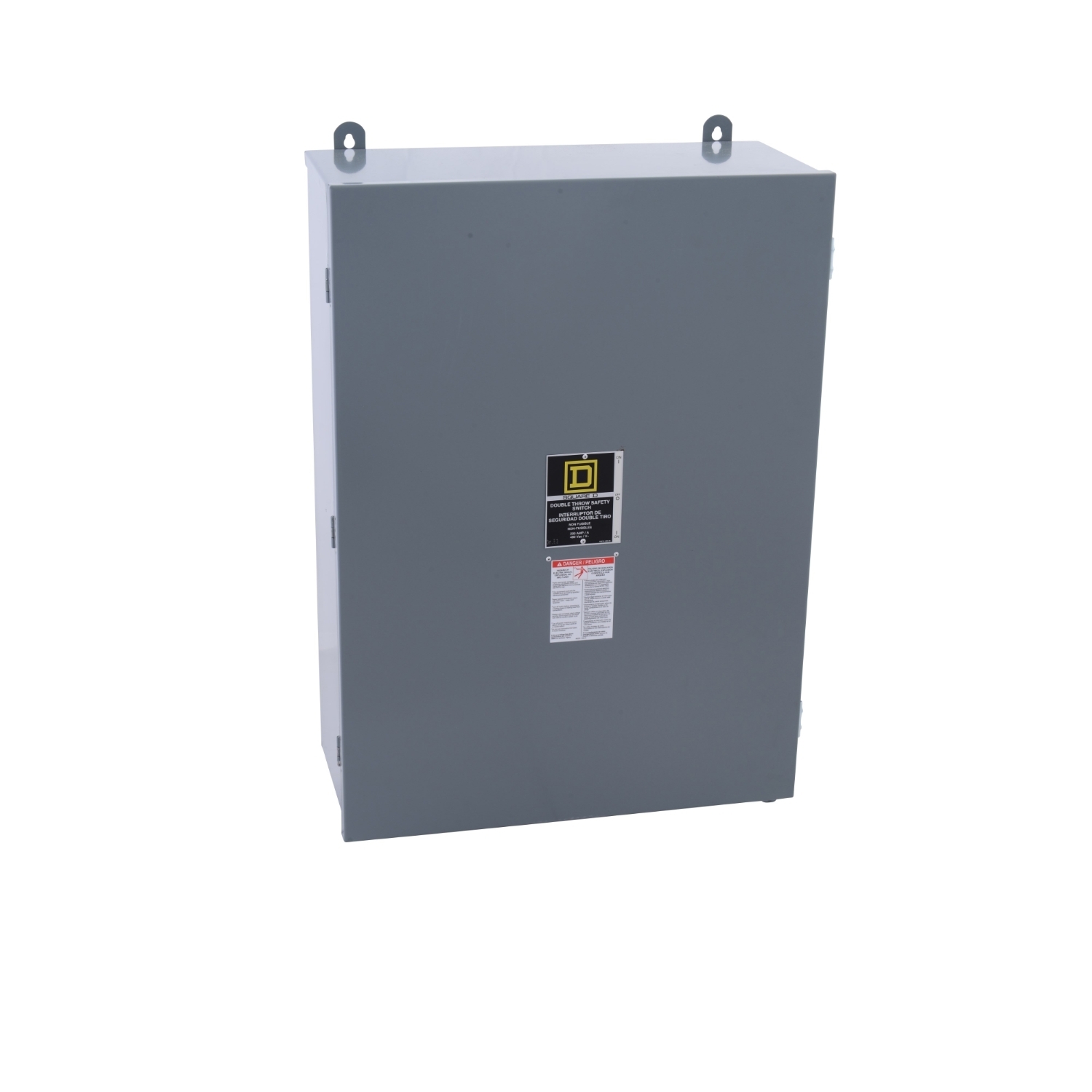 Safety switch, double throw, non fusible, 3 pole, 3 wire, 480VAC, 250VDC, 200A, Type 12