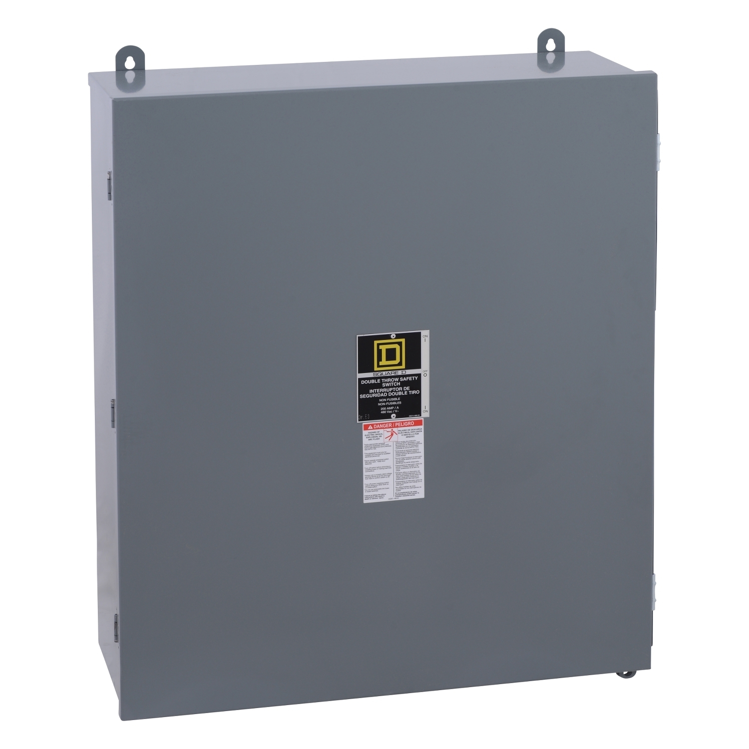Safety switch, double throw, non fusible, 200A, 600V, 4 pole, NEMA 12