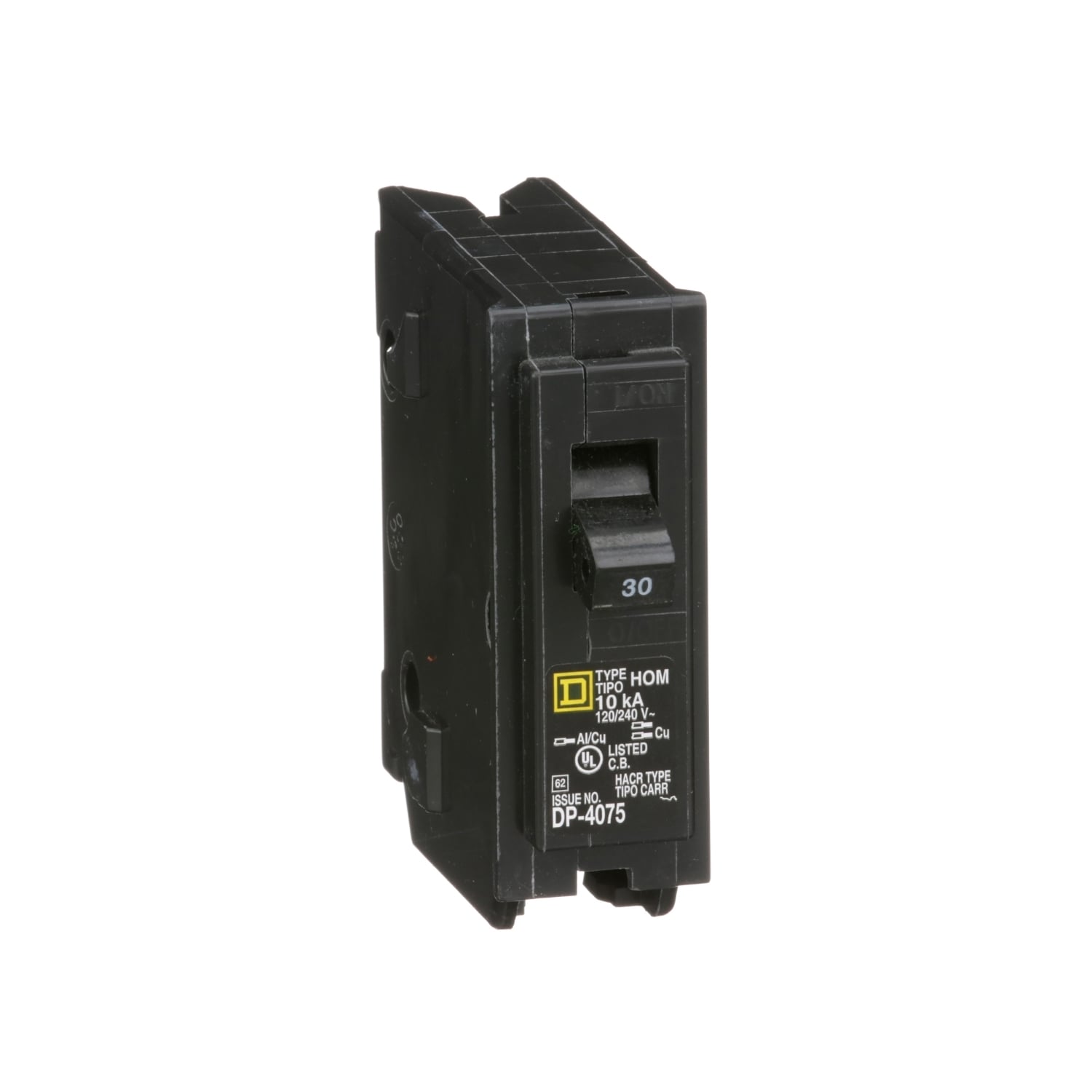 HOM130 Homeline Miniature Circuit Breaker, 30 Amp, 1 Pole, 120/240V