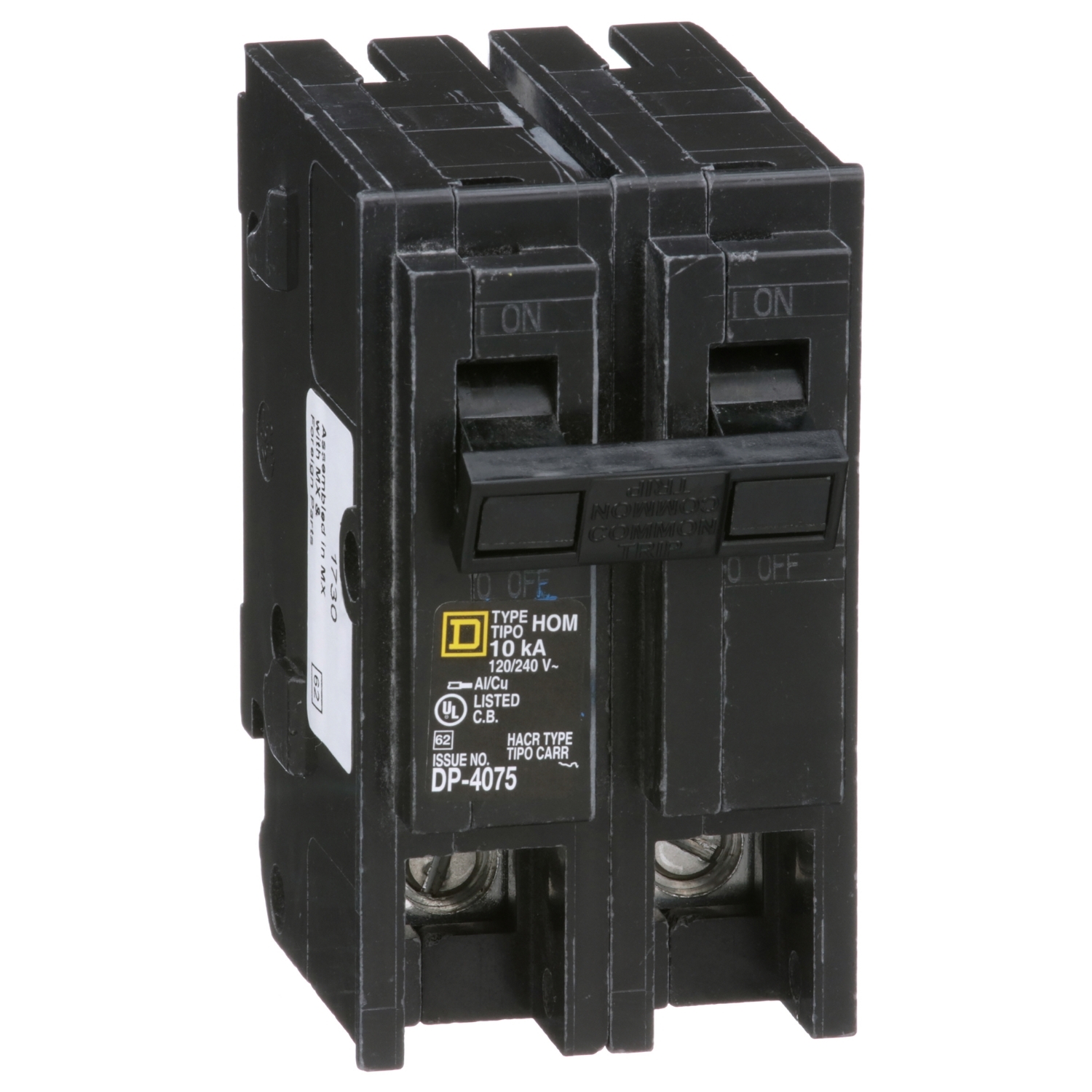 HOM2110 Homeline Miniature Circuit Breaker, 110 Amp, 2 Pole, 120/240V