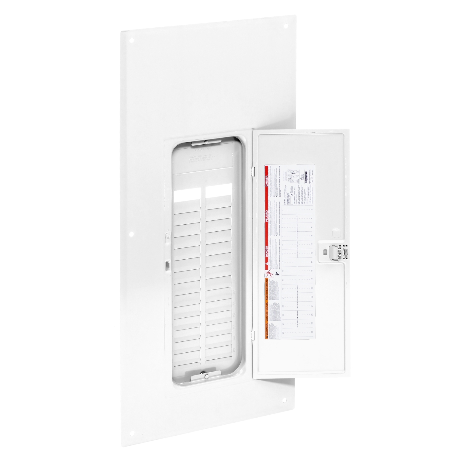 HOMC30UCW Homeline Replacement cover, Homeline, for 30 space load center, combination flush and surface, white