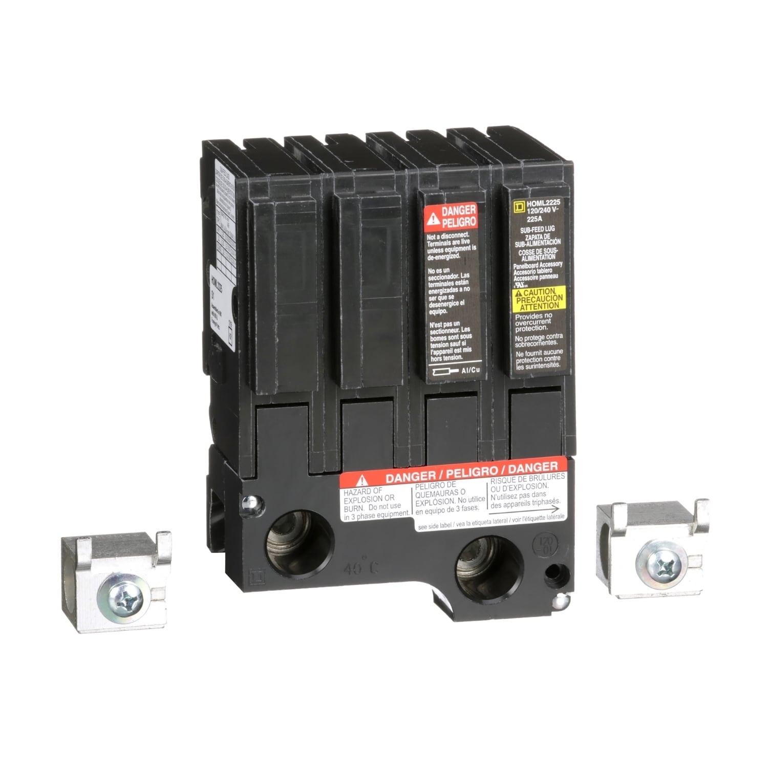 HOML2225 Homeline Load center accessory, Homeline, lug kit, main, 225A