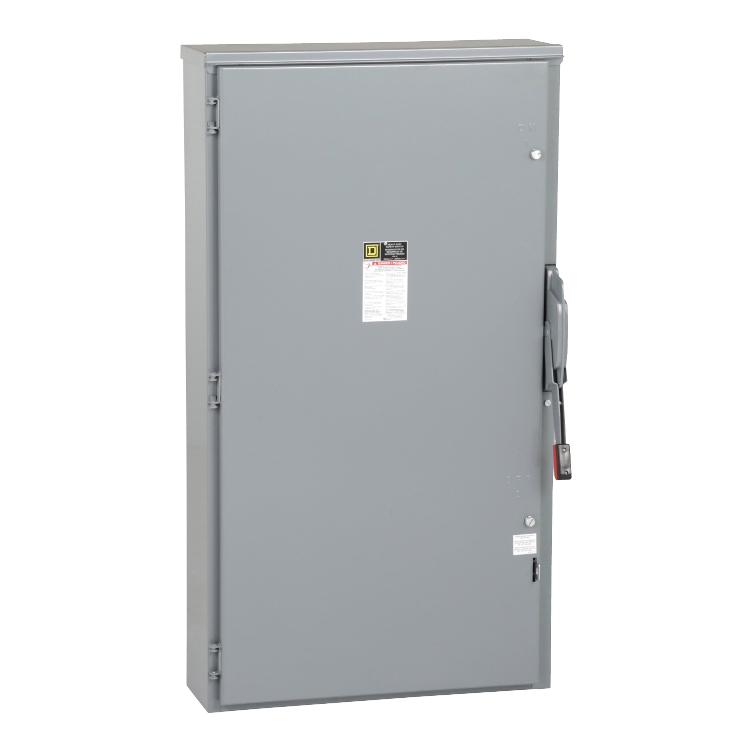 Safety switch, heavy duty, non fusible, 400A, 2 pole, 250hp, 600VAC/DC, NEMA 3R