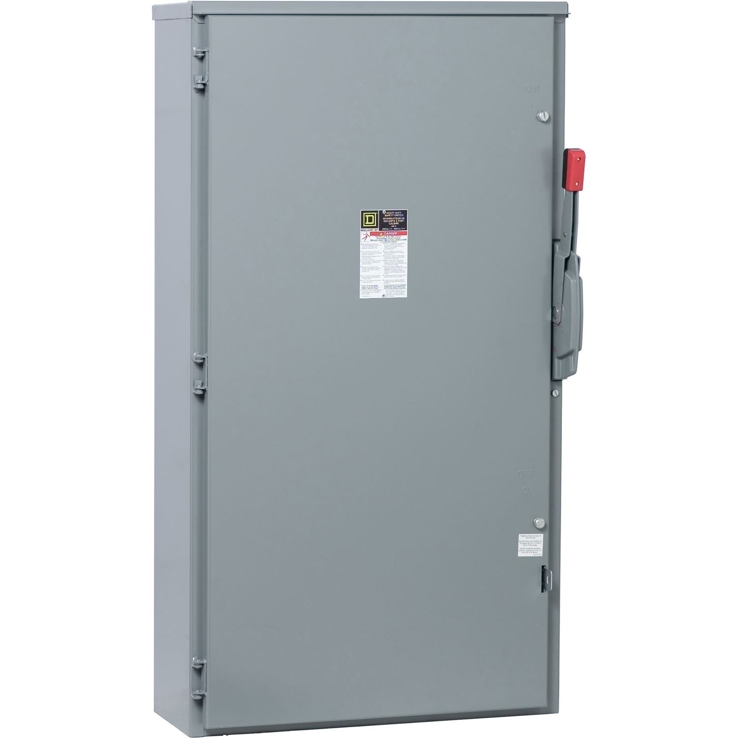 Safety switch, heavy duty, non fusible, 600A, 2 pole, 400HP, 600V AC/DC, NEMA 3R