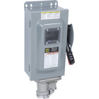 Safety switch, heavy duty, non fusible, 60A, 600 VAC/VDC, 3 poles, 60 hp, NEMA 12K, crouse hinds arktite, viewing window