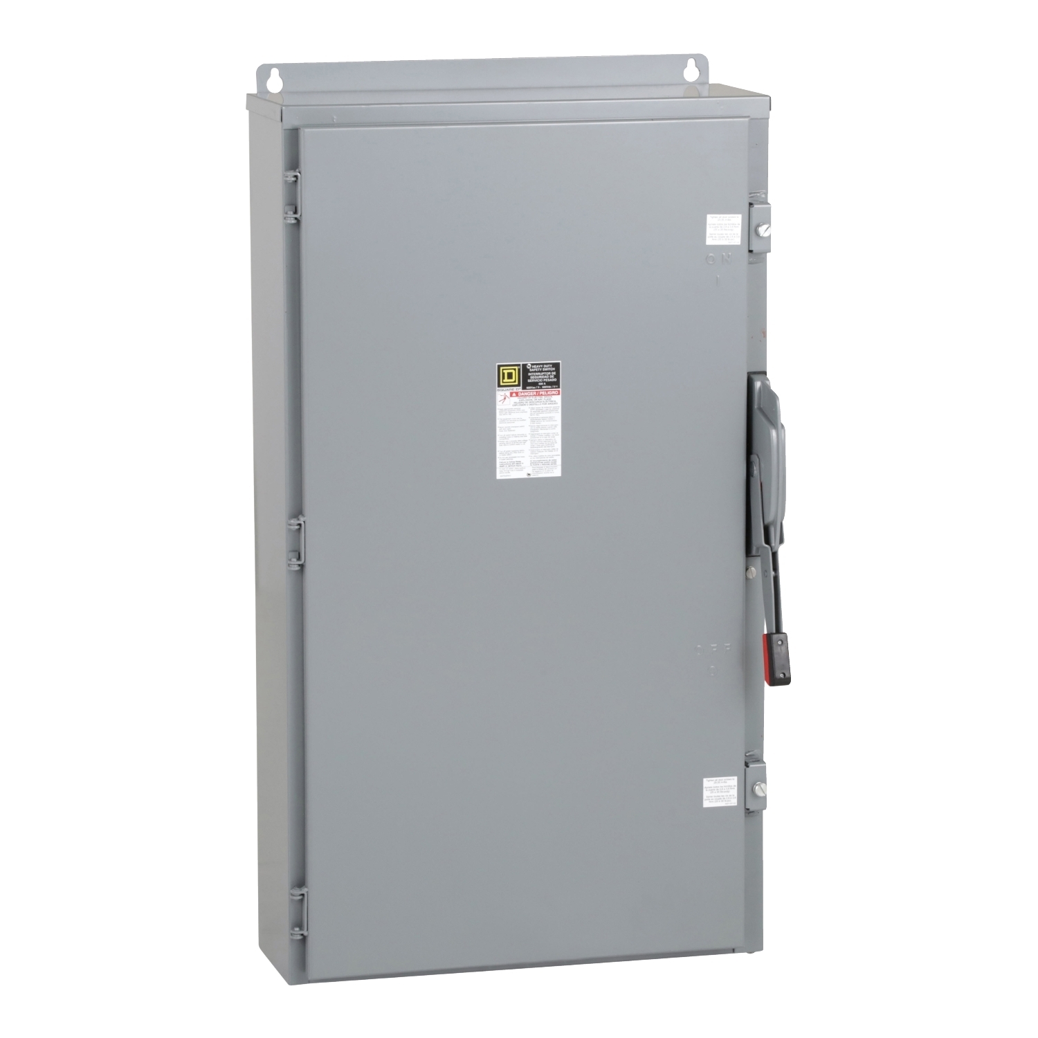 Safety switch, heavy duty, non fusible, 600A, 3 pole, 500hp, 600VAC/DC, NEMA 12