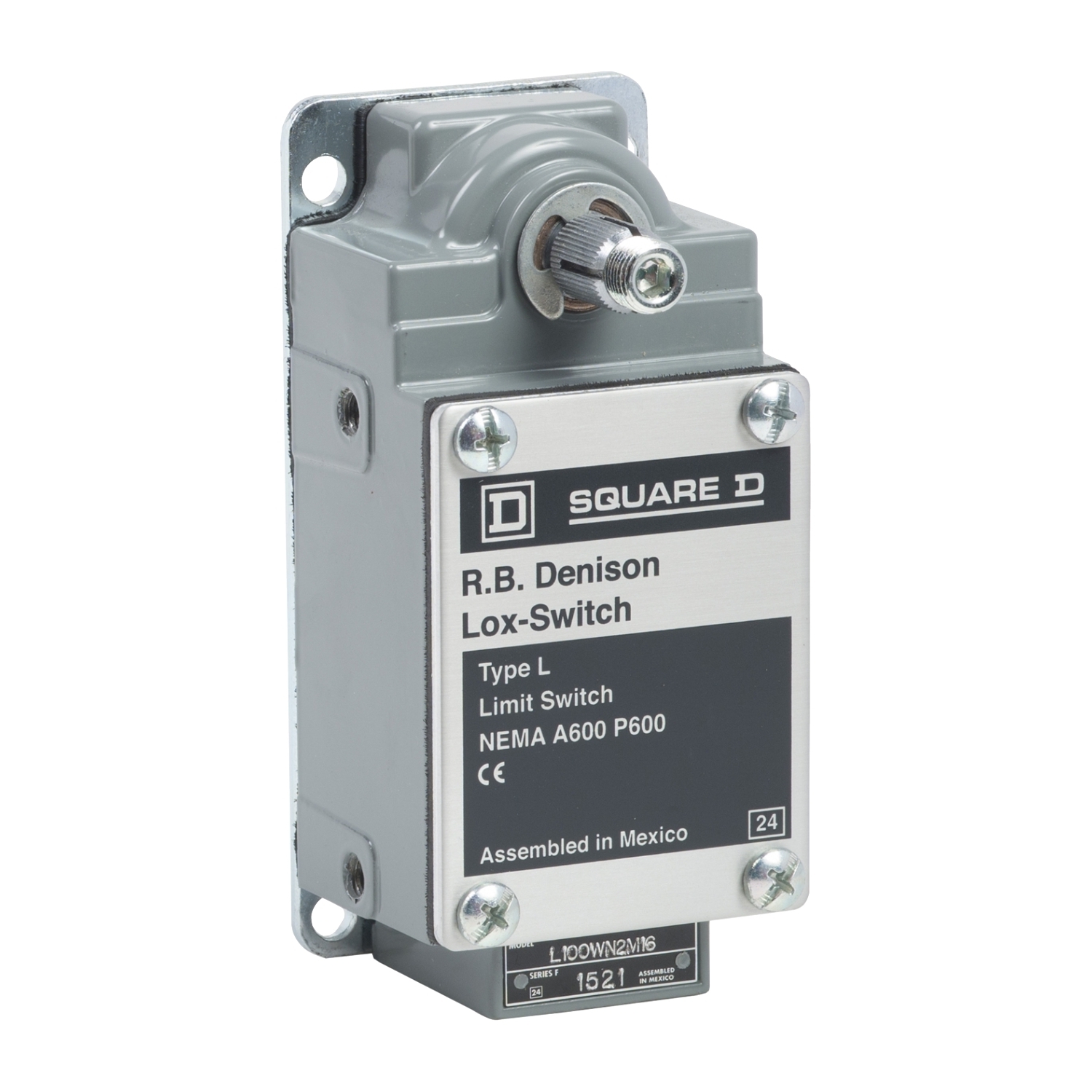 Limit switch, L100/300, 600 V 10amp type l +options