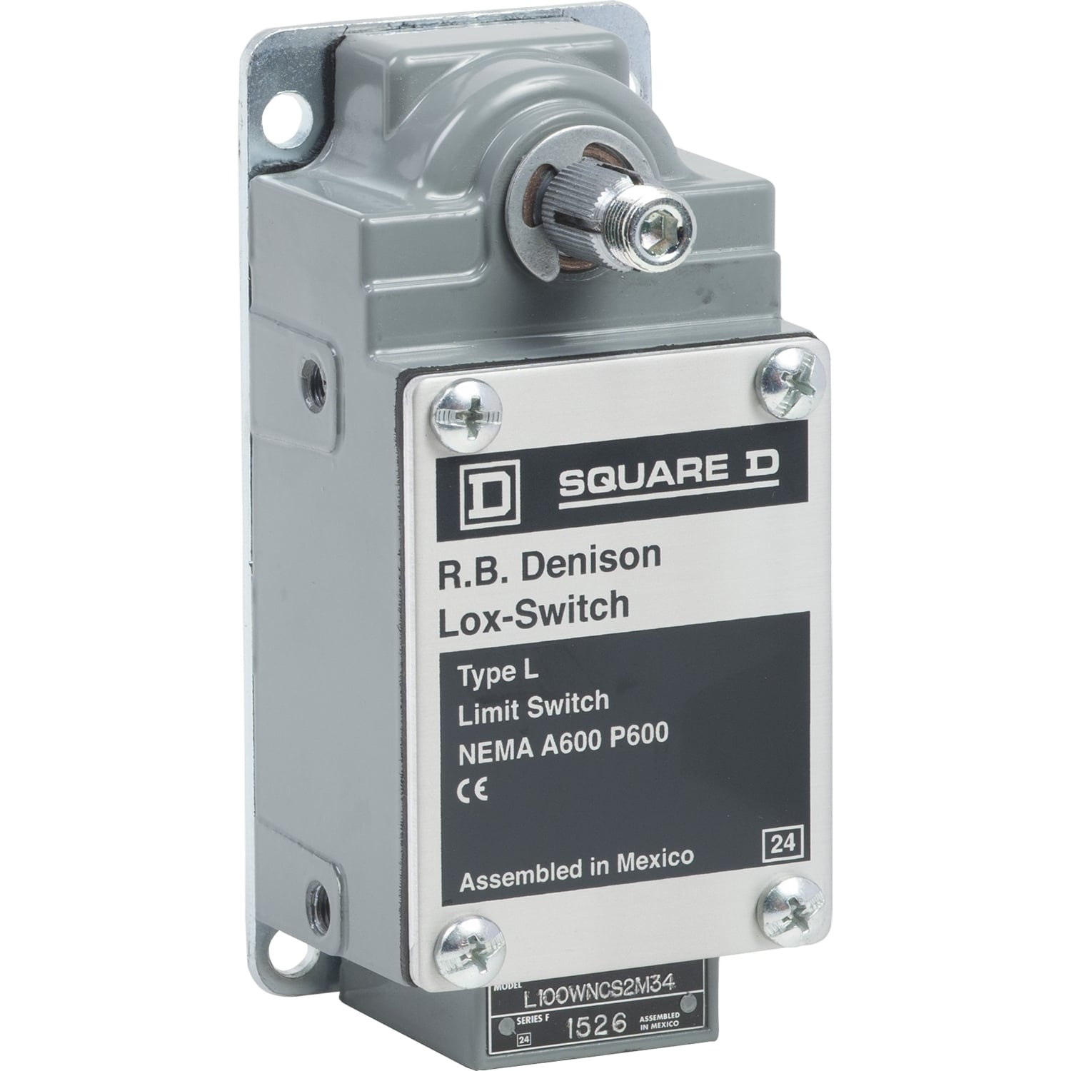 Limit switch, L100/300, 600 V 10amp type l +options