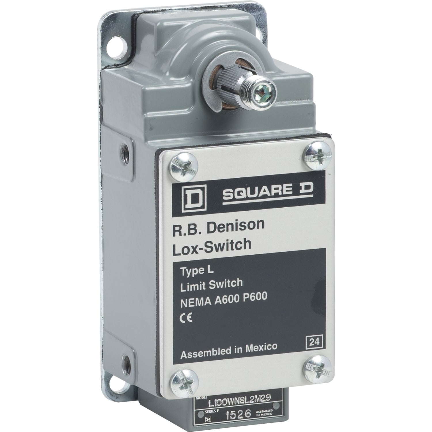 Limit switch, L100/300, 600 V 10amp type l +options