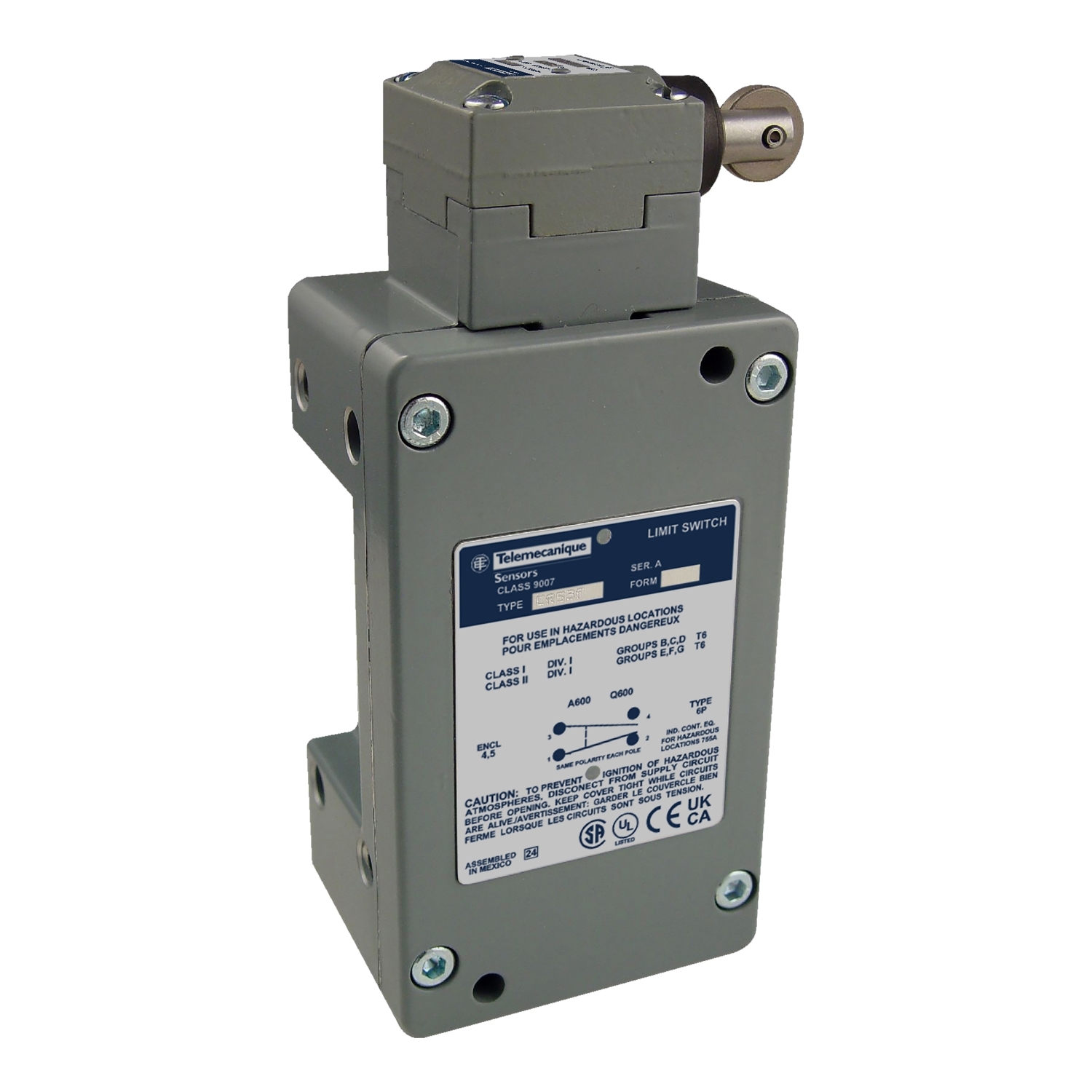 Limit switch, L100/300, L525, 600 V 10amp type l +options