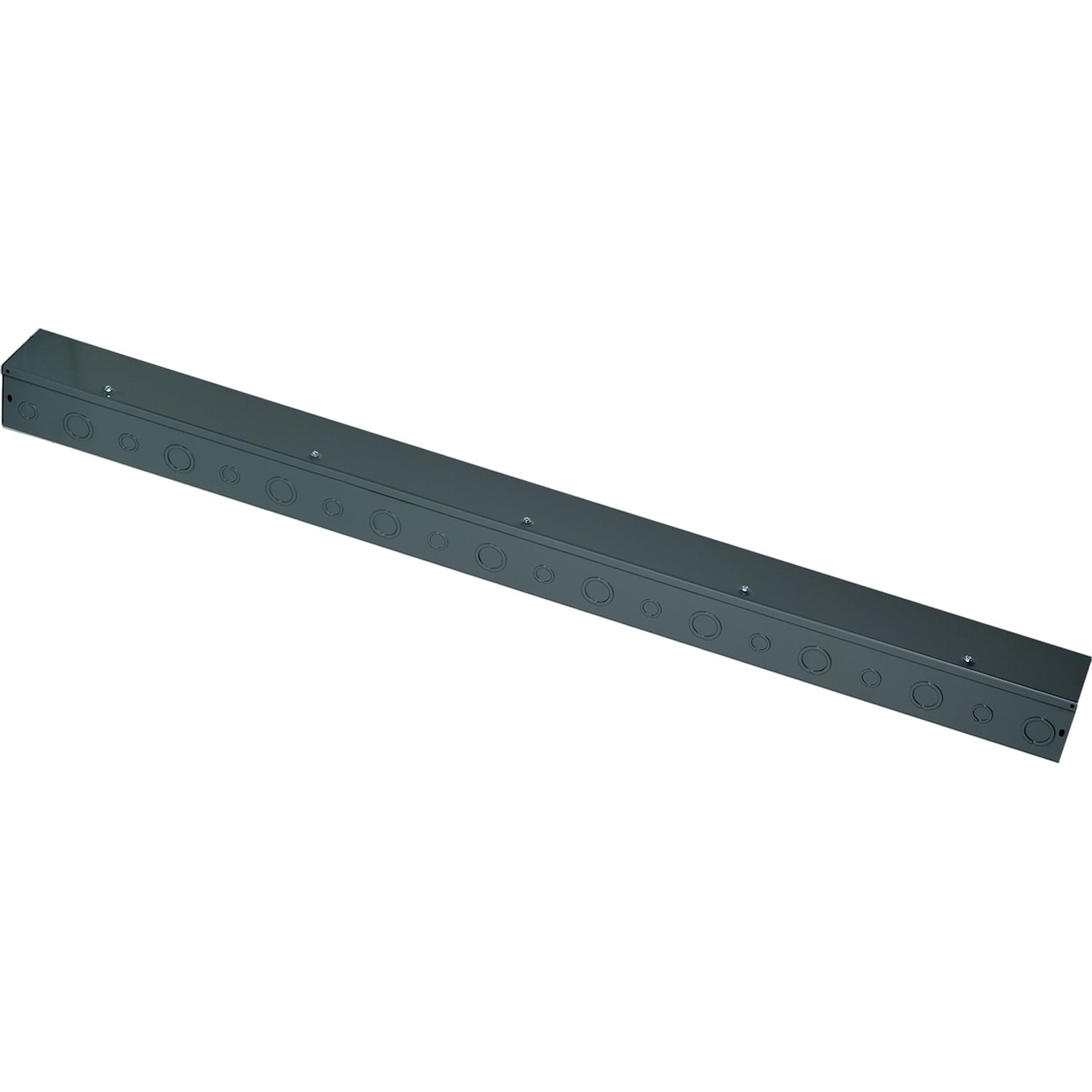Wireway, Square-Duct, 4 inch by 4 inch, 5 feet long, with knock outs, hinged cover, N1 paint, NEMA 1