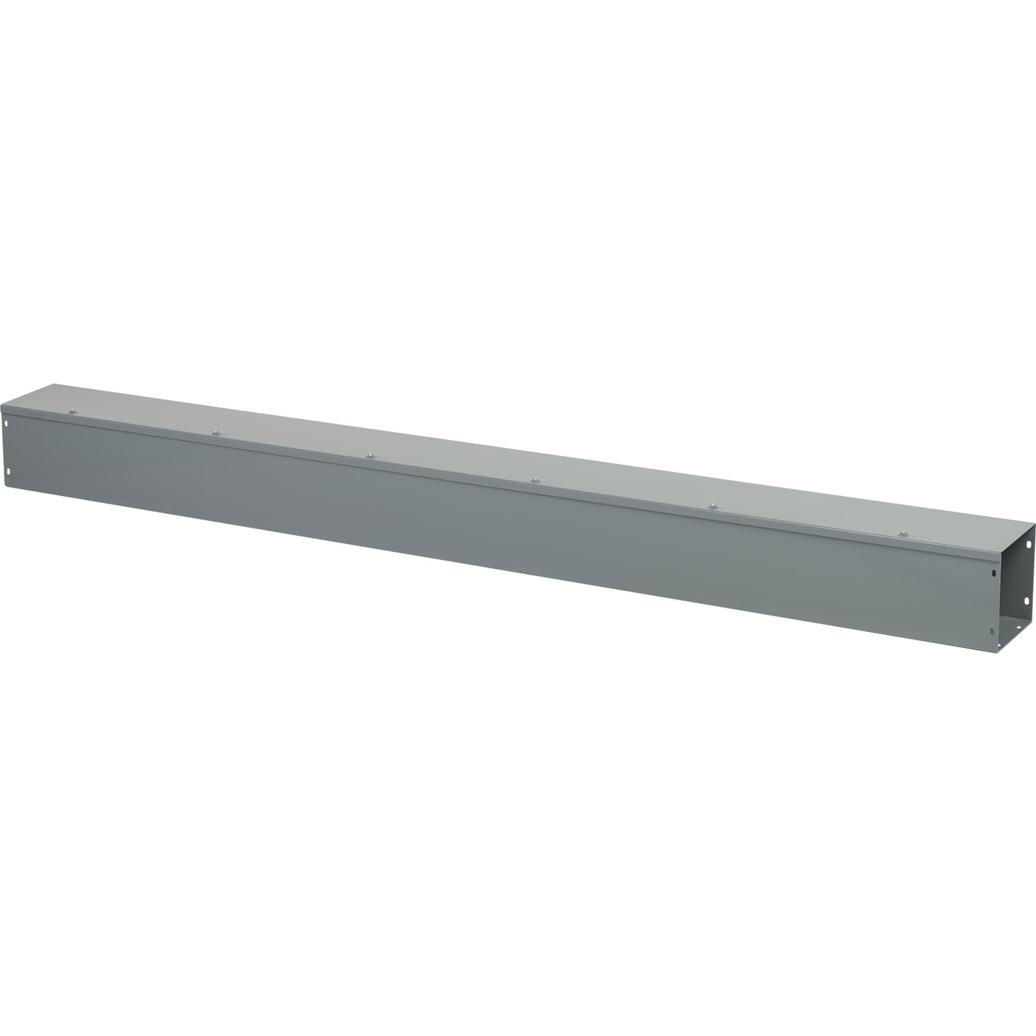 Wireway, Square-Duct, 6 inch by 6 inch, 6 feet long, hinged cover, N1 paint, NEMA 1