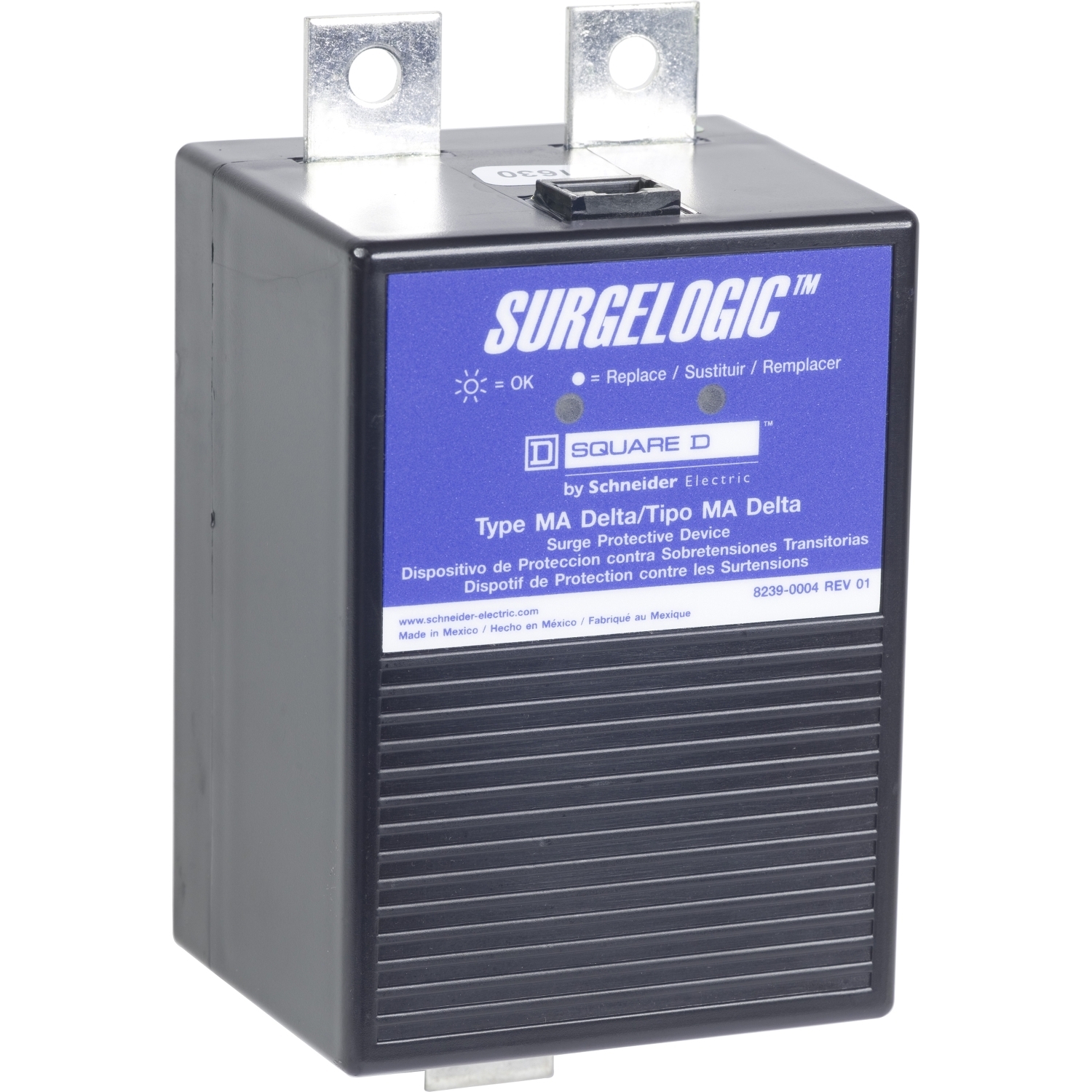 Surge protection module, Surgelogic, MA, 120kA, 120/240 VAC, 3 phase, 4 wire, SPD type 2