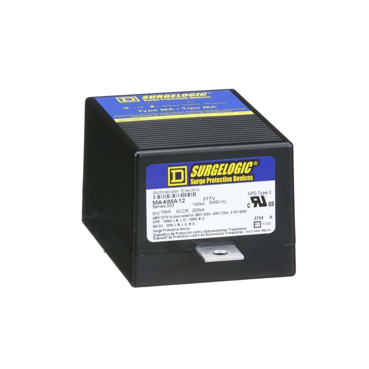 Surge protection module, Surgelogic, MA, 120kA, 480Y/277 VAC, 3 phase, 4 wire, SPD type 2