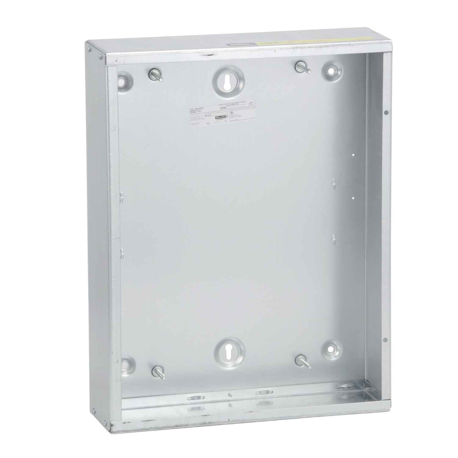 Panelboard enclosure box, NQ/NF, Type 1, blank end walls, 20in W x 26in H x 5.75in D