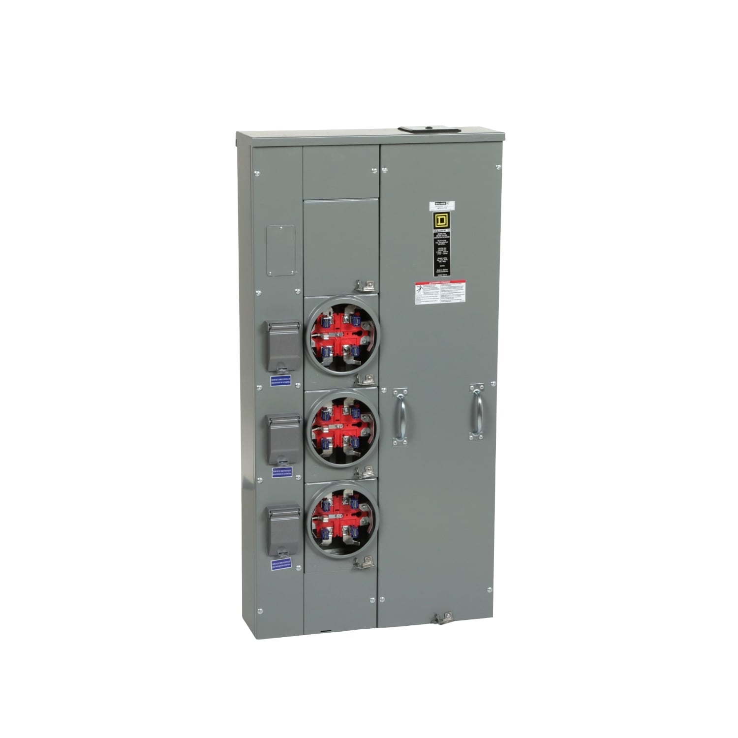 MPH33125 MP Meter Pak Meter Center, 125 Amp, 1 Phase, Ringless, Horn, 5 Jaw, 3 Socket, OH, UG, 240V