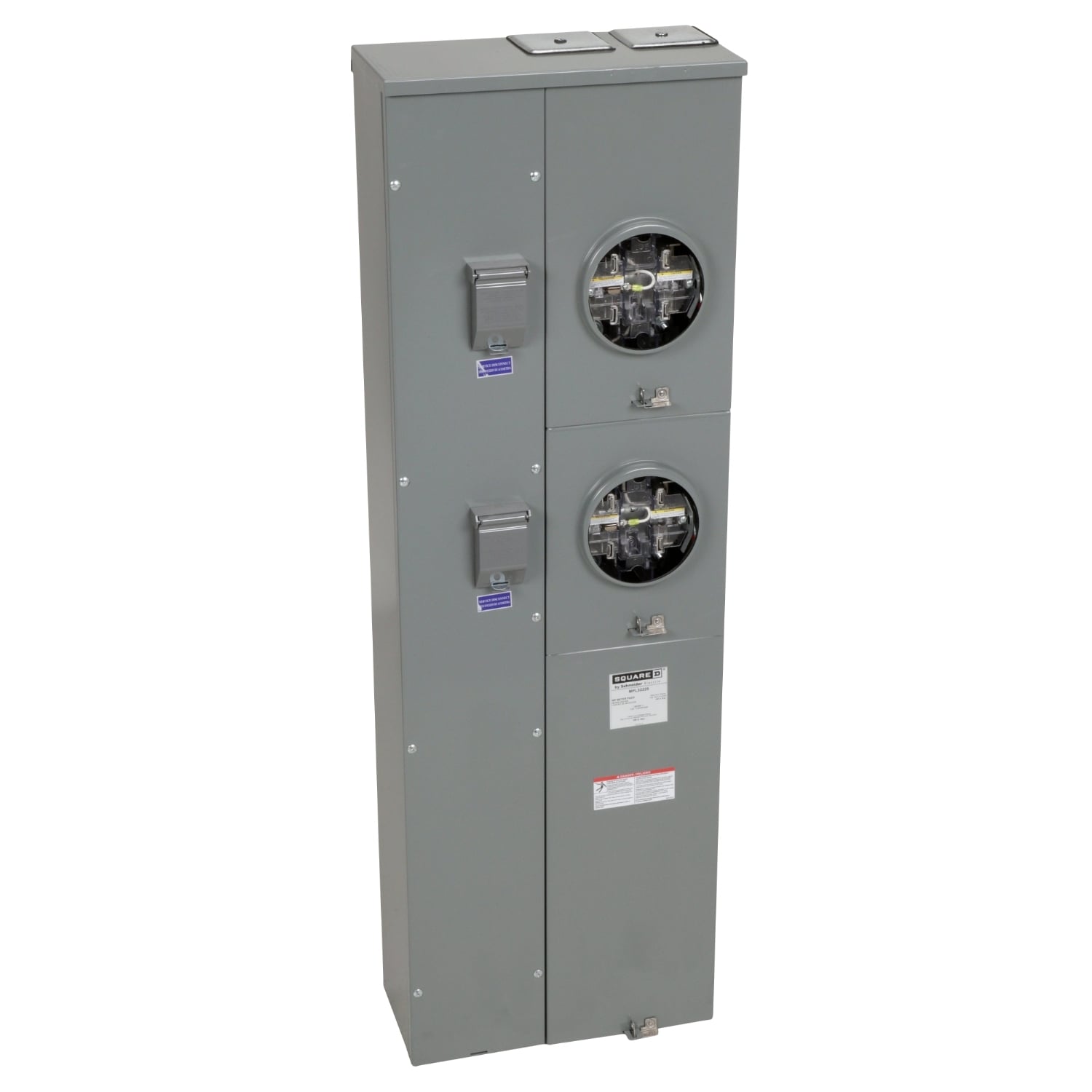 MPL32225 MP Meter Pak Meter Center, 225 Amp, 1 Phase, Ringless, Lever, 5 Jaw, 2 Socket, OH, UG, 240V