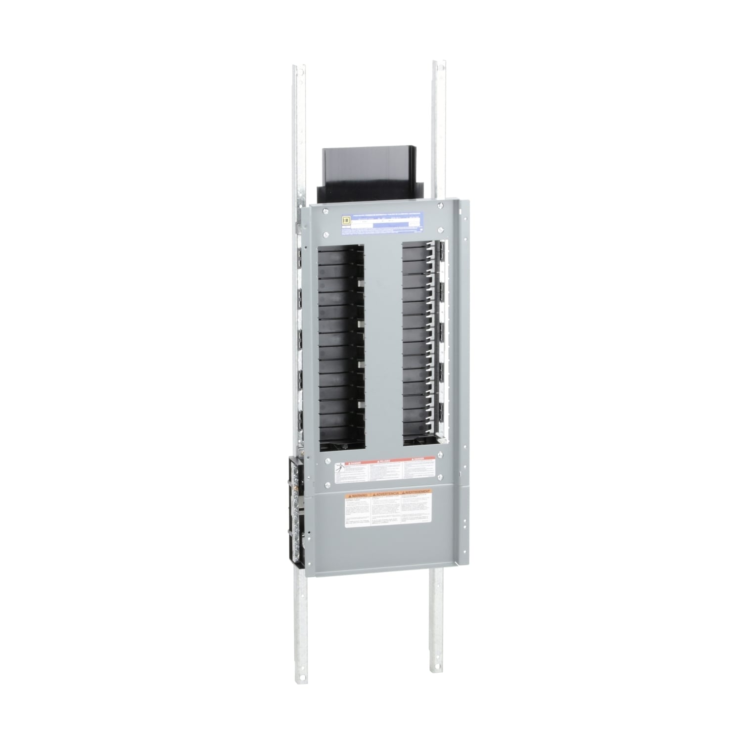 Panelboard interior, NF, main lugs, 400A, Al bus, 30 pole spaces, 3 phase, 4 wire, 600Y/347VAC max