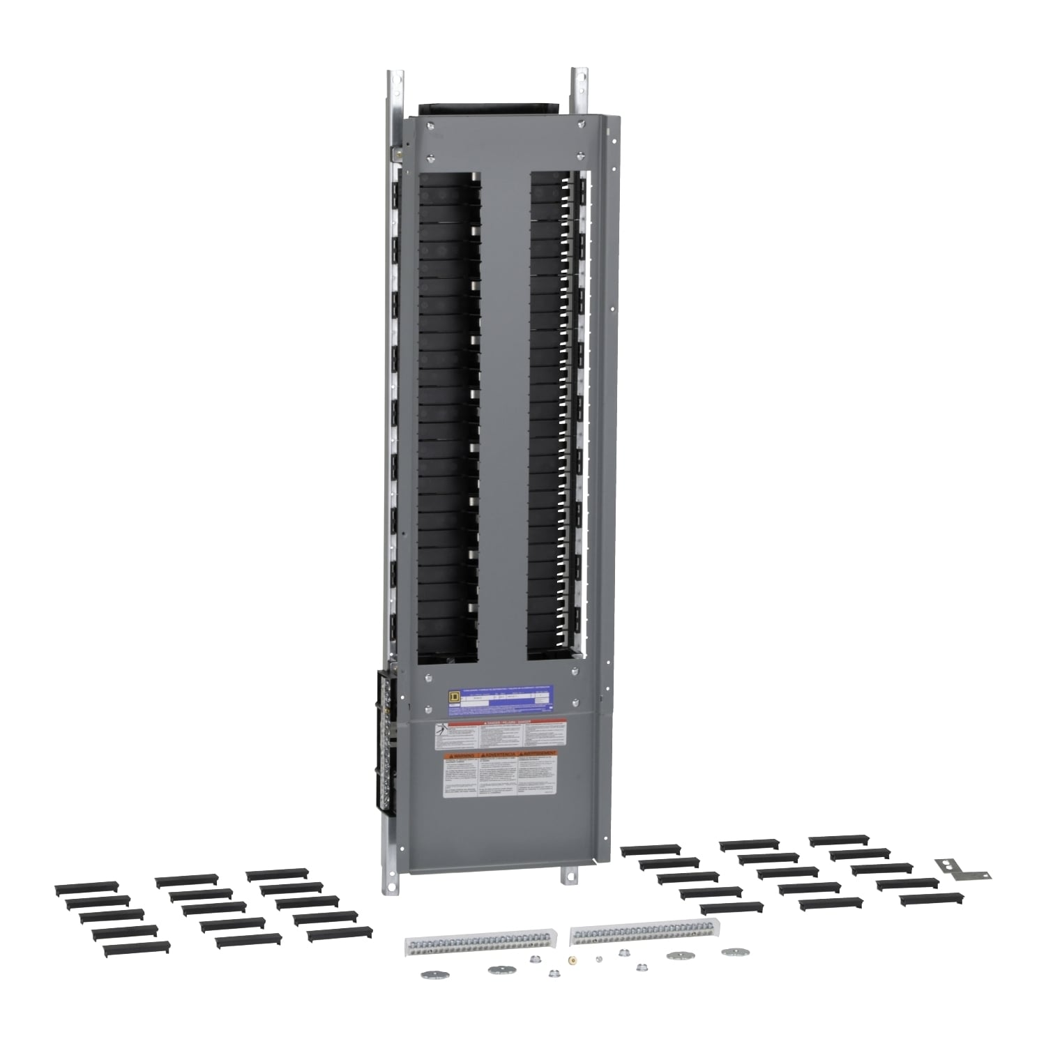 Panelboard interior, NF, main lugs, 250A, Cu bus, Al neutral assembly, 54 pole spaces, 3 phase, 4 wire, 600Y/347VAC max