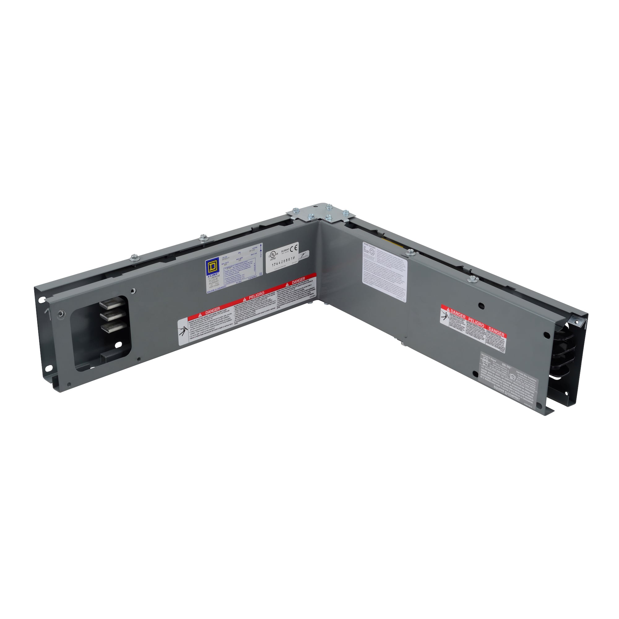 Busway, I-Line, plug in, tee, inside, 400A, 600 VAC, aluminum, 600A, 600 VAC, copper, 3 phase, 3 wire
