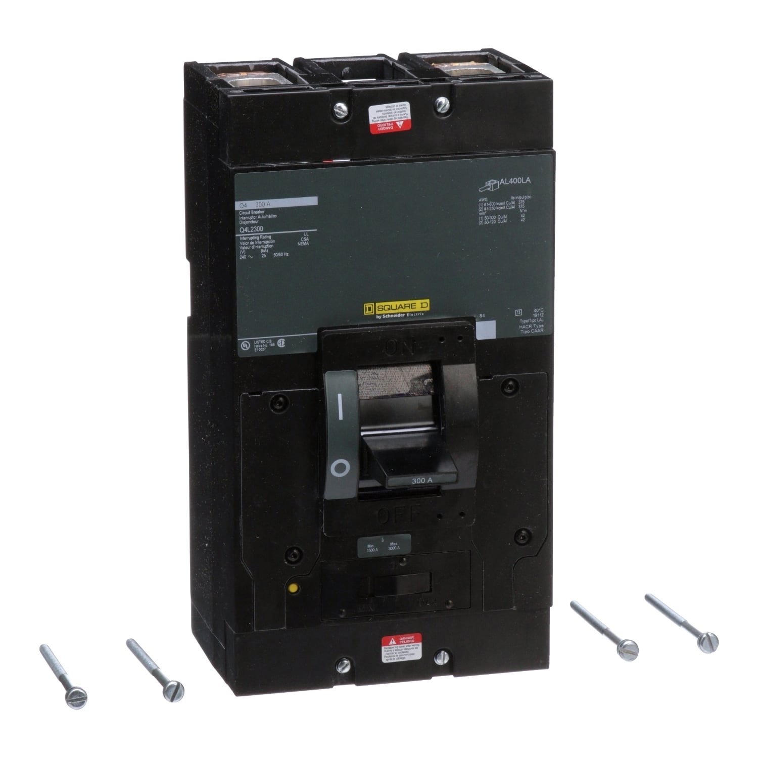 Q4L2300 Molded Case Circuit Breaker, 300 Amp, 2 Pole, 240V