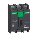 Circuit breaker, PowerPact Q, unit mount, thermal magnetic, 200A, 3 pole, 240VAC, 10kA, lugs OFF end, studs, nuts ON end
