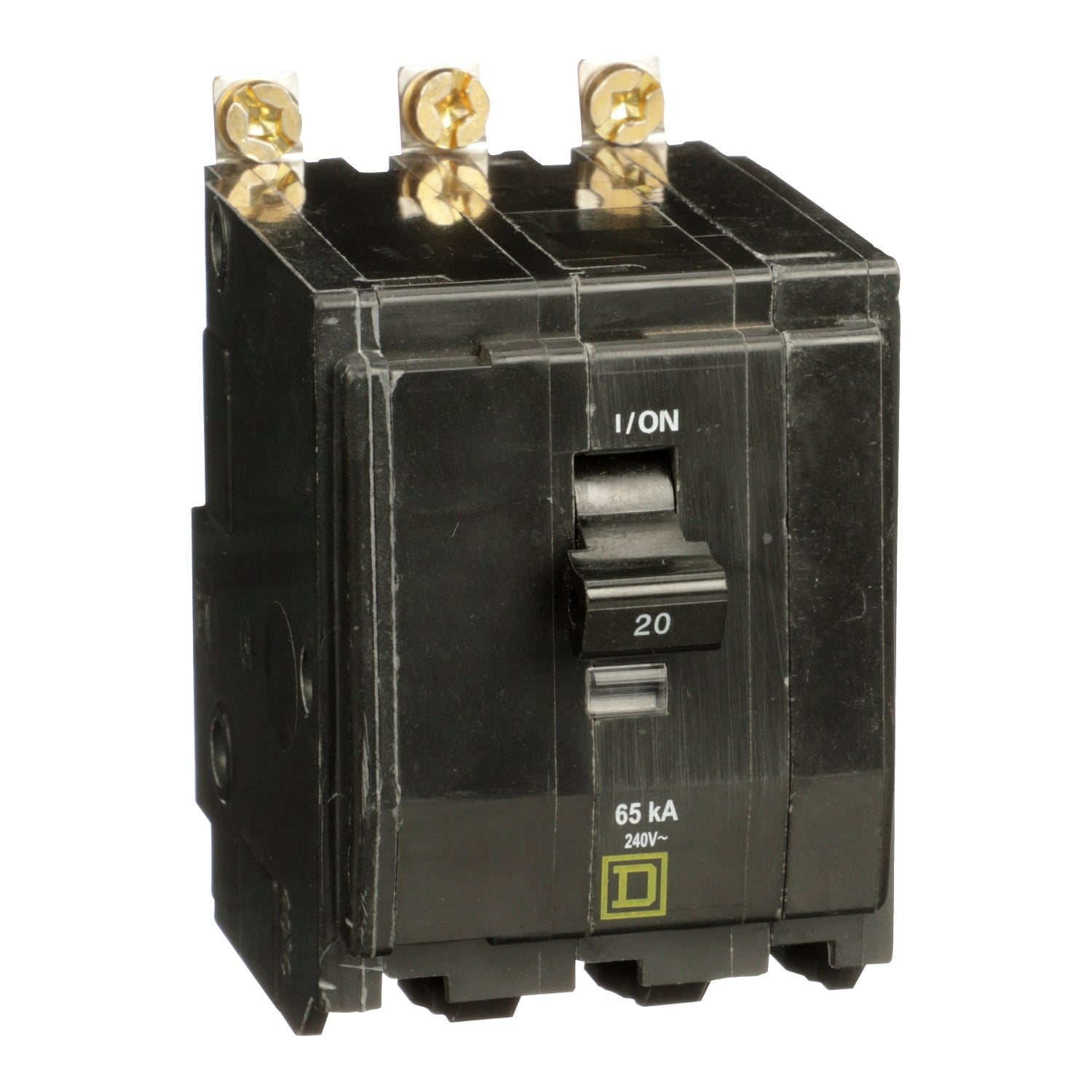 QHB320 Miniature Circuit Breaker, 20 Amp, 3 Pole, 120/240V