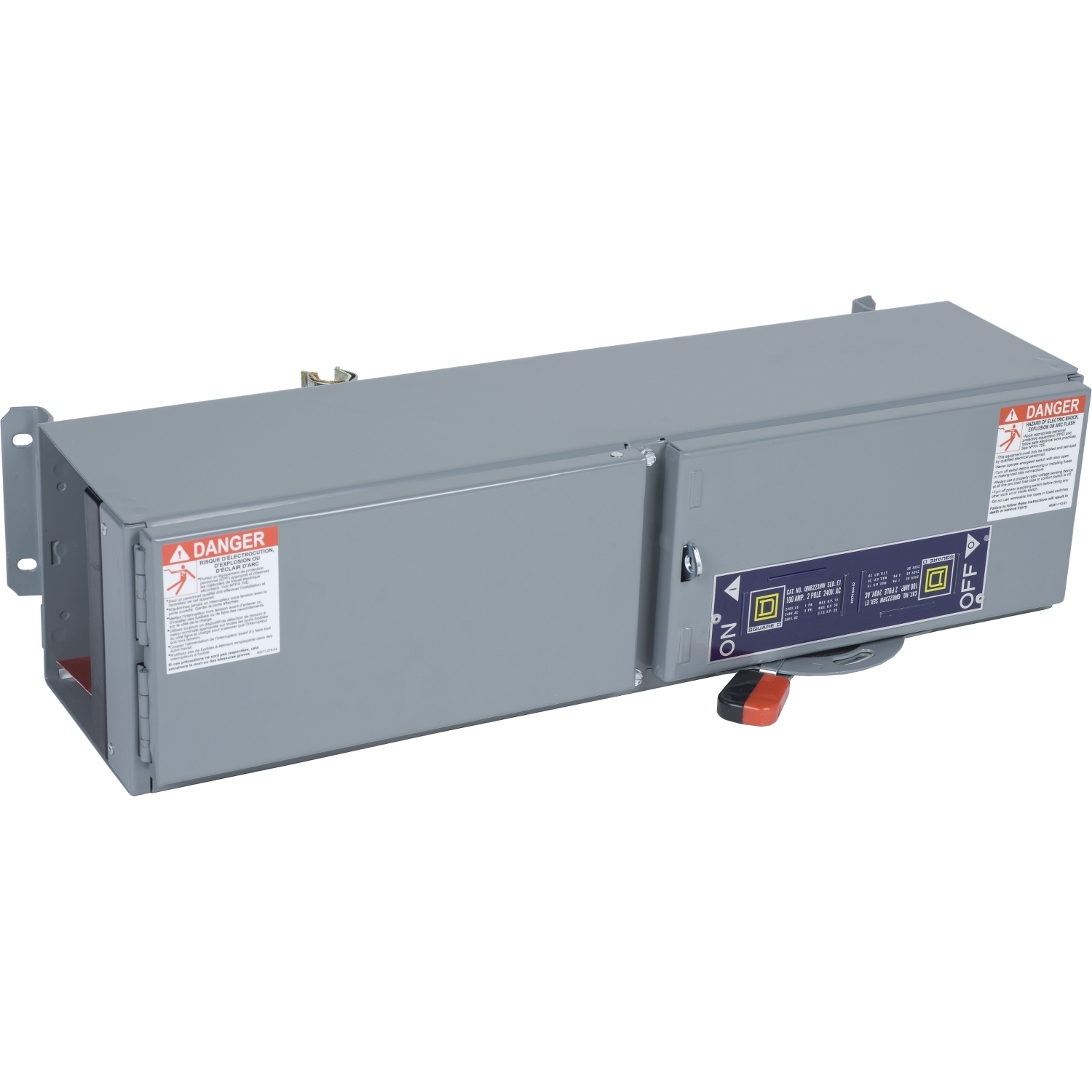 Fuse switch disconnector, QMB Fusible Panelboards, 240VAC, max 100A rating, 2 pole, single switch unit