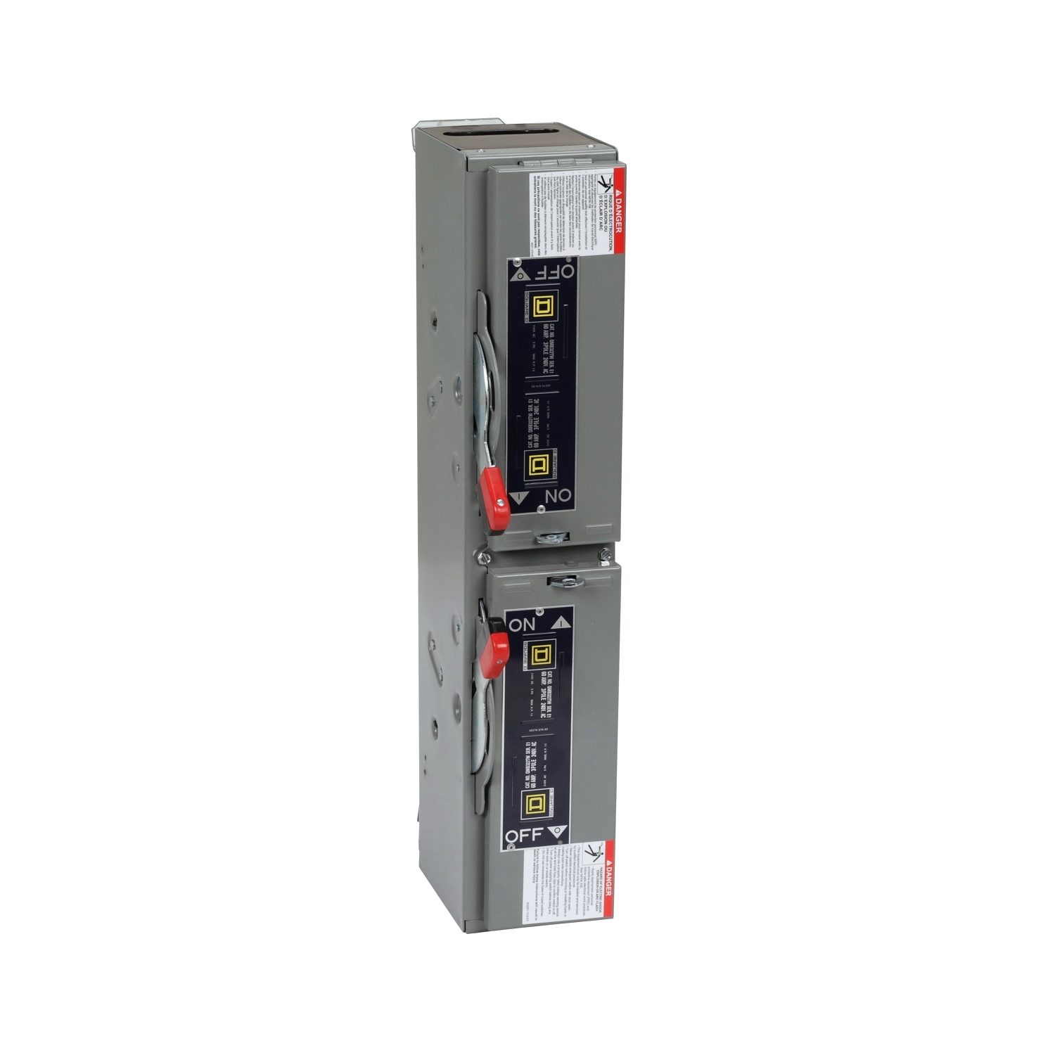 Twin switch unit, QMB fusible panelboards, 60A to 60A, 4.5 inch, 3 pole, 15HP @ 240VAC max