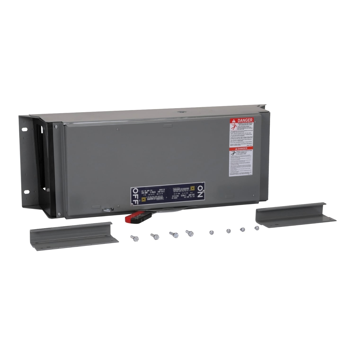 Fusible switch, QMB, 200A to 200A, 240VAC, 3 pole, 25hp, 9in