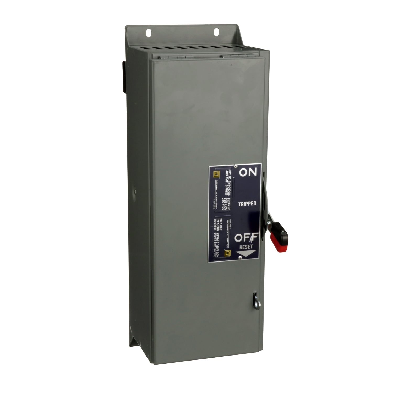 Fusible switch, QMB, 400A, 600VAC, 3 pole, 15hp, 7.5in