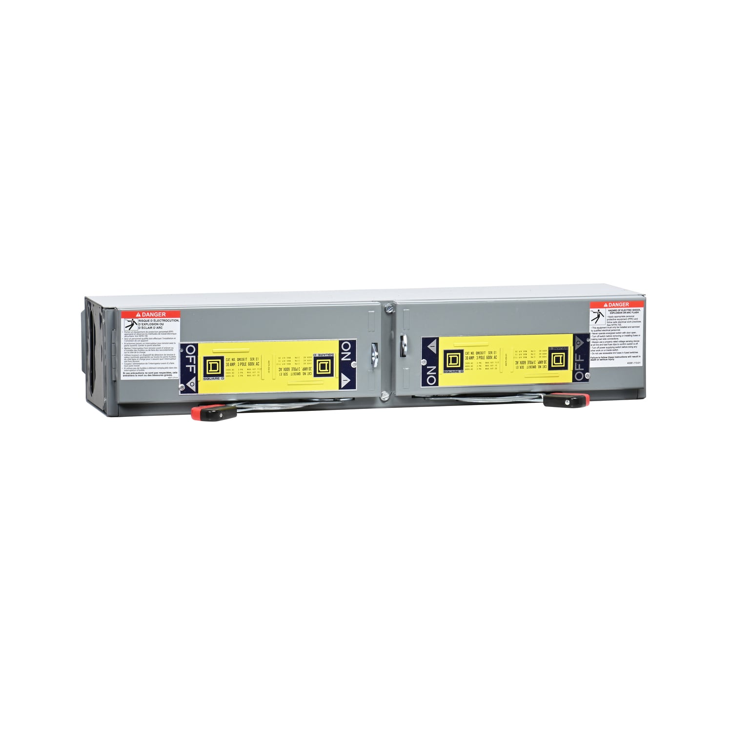 Switch unit, QMJ fusible panelboards, 30A to 30A, 600VAC, 4.5 inch, 3 pole, 20HP @ 600VAC max